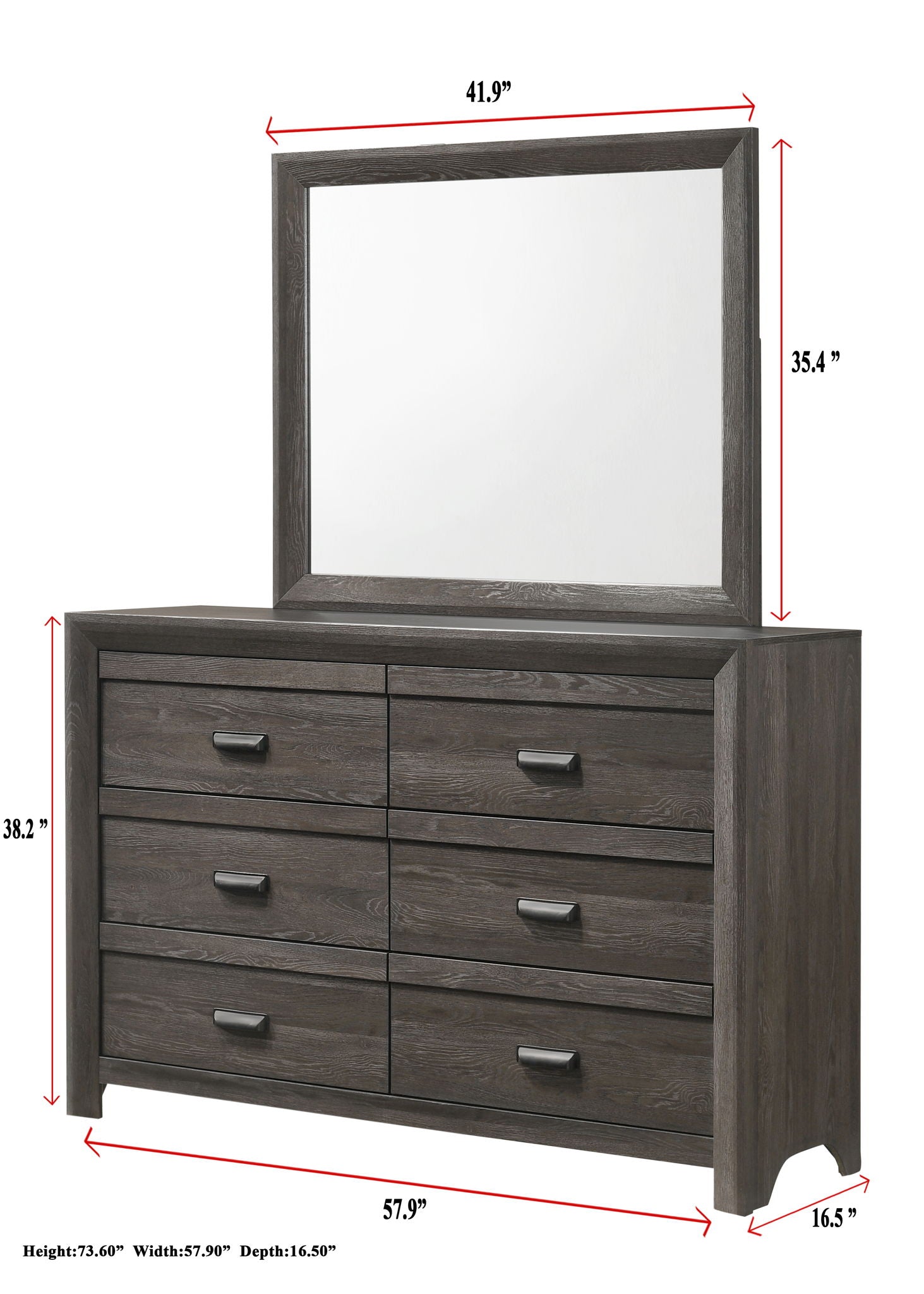Adelaide - Dresser, Mirror - Urban Living Furniture (Los Angeles, CA)