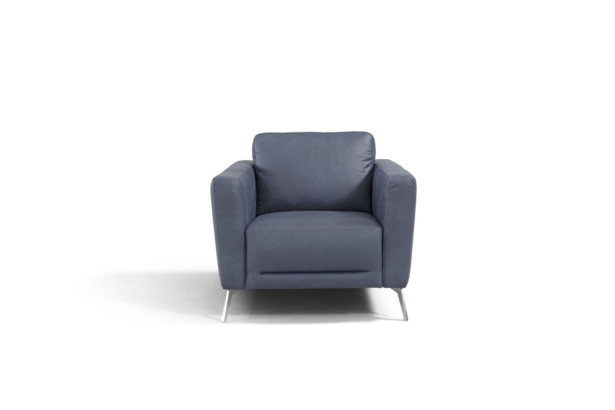 Astonic - Chair - Blue Leather - Urban Living Furniture (Los Angeles, CA)