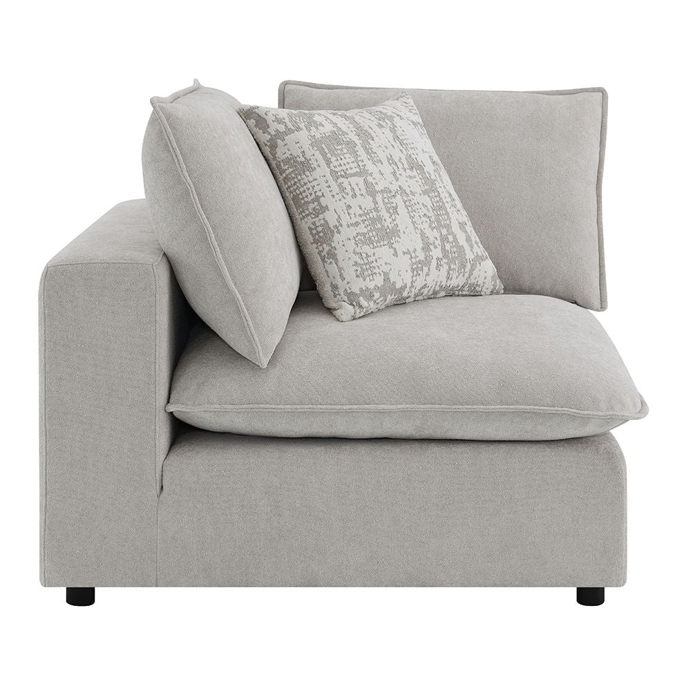 Marisa - Modular Wedge With Pillow - Beige Boucle - Urban Living Furniture (Los Angeles, CA)