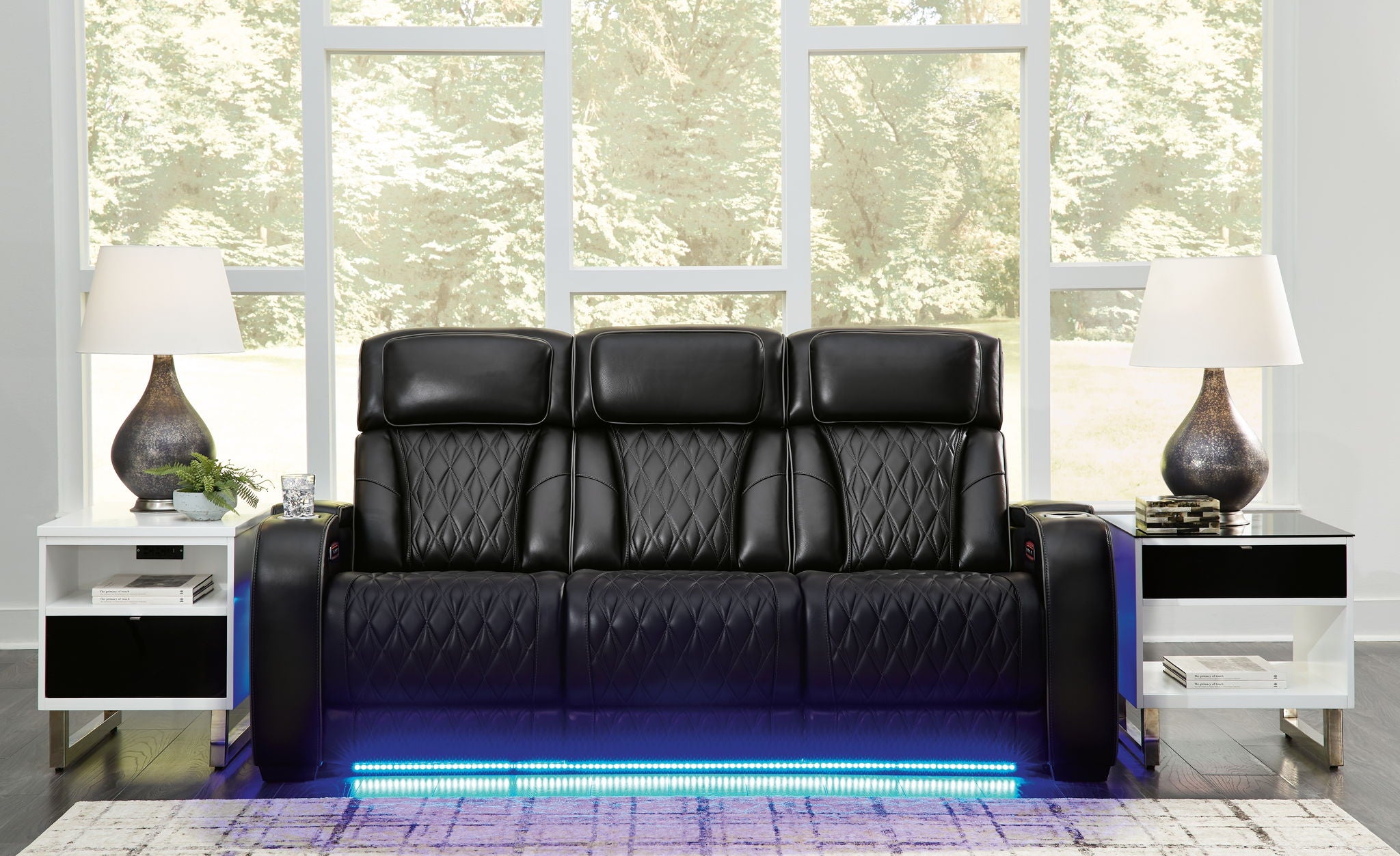 Boyington - 2 Pc. - Power Reclining Sofa And Loveseat - Black - Urban Living Furniture (Los Angeles, CA)