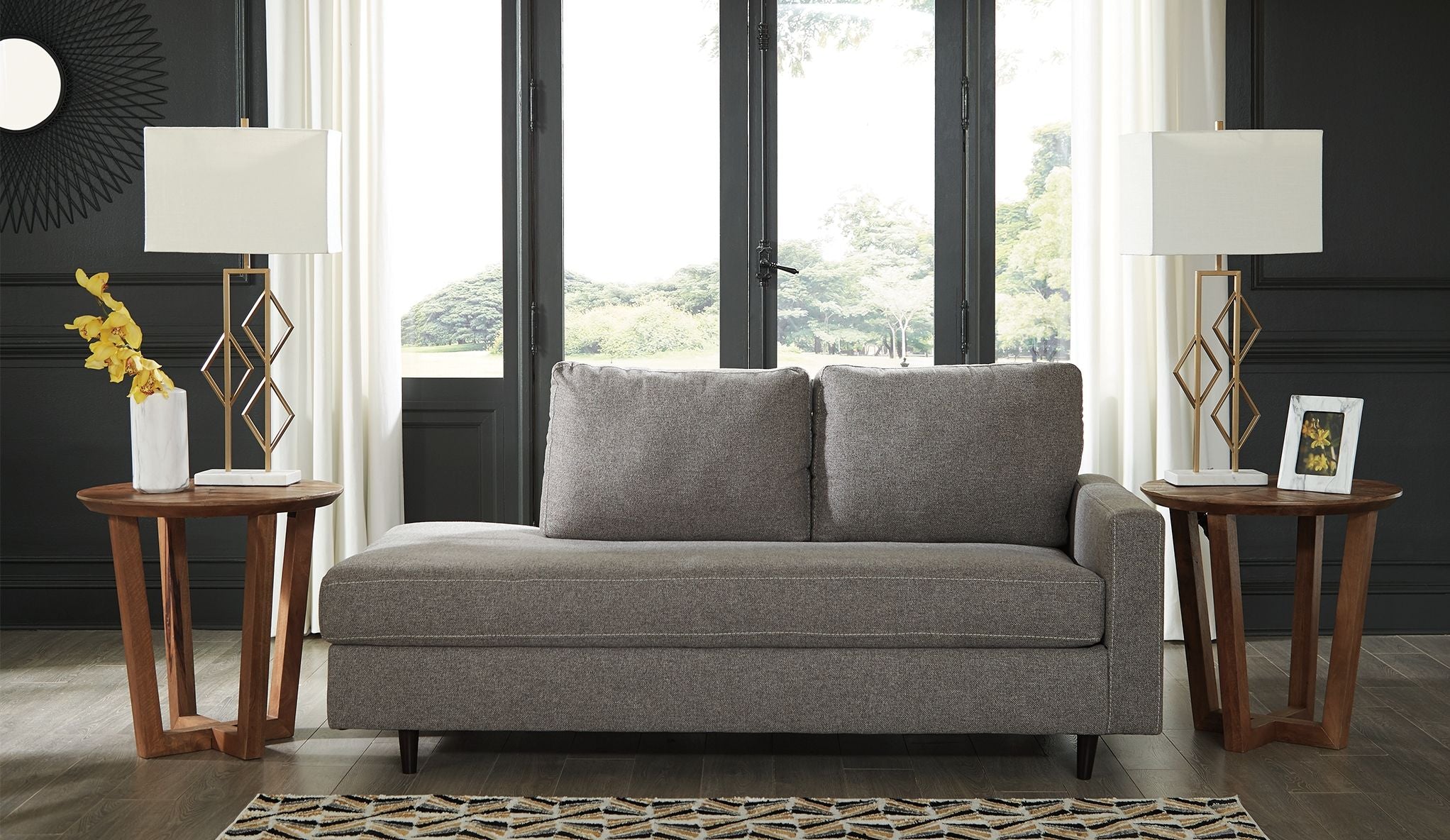 Lyman - Graphite - RAF Corner Chaise - Urban Living Furniture (Los Angeles, CA)