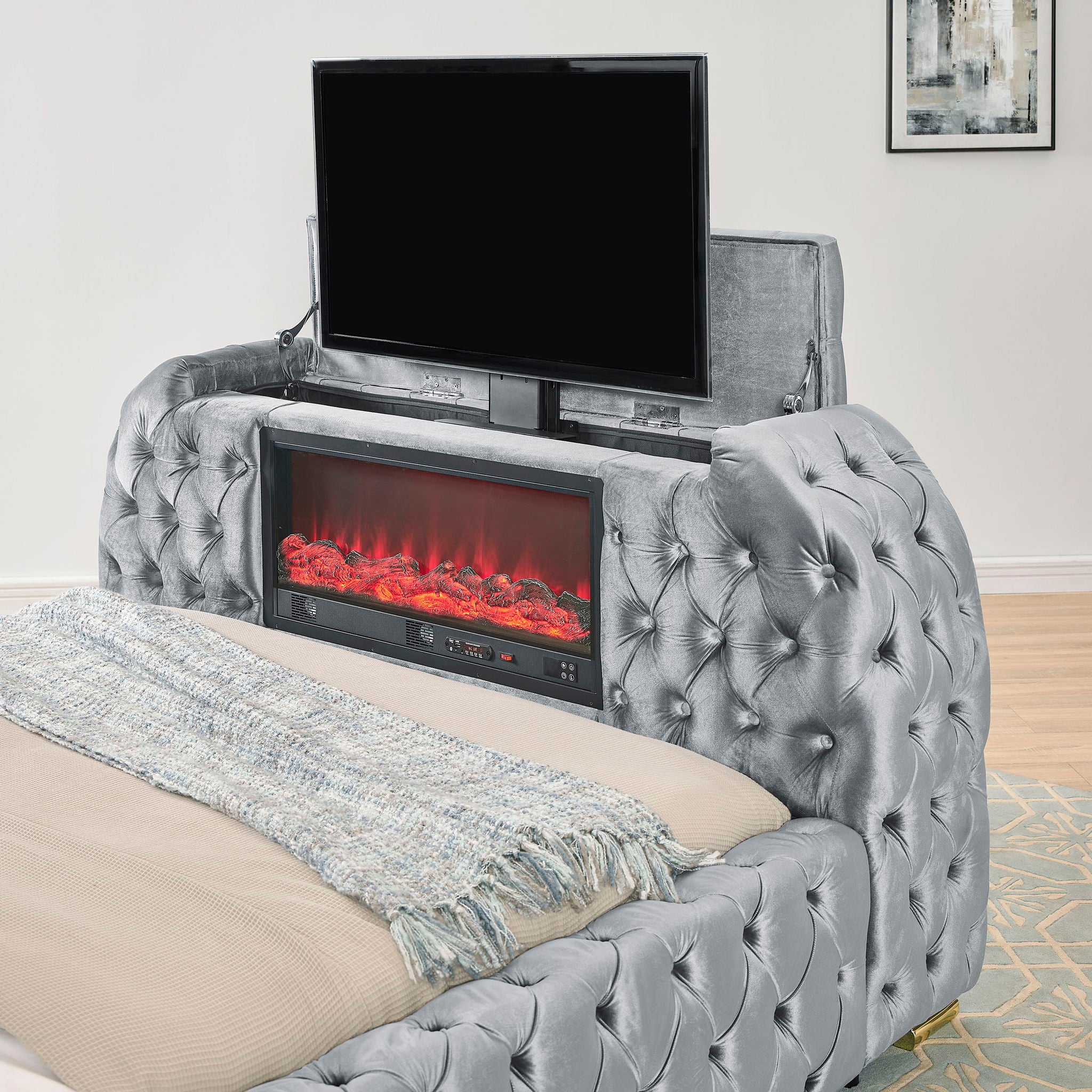 Natalia - Upholstered Bed With Decking Board Set - Urban Living Furniture (Los Angeles, CA)