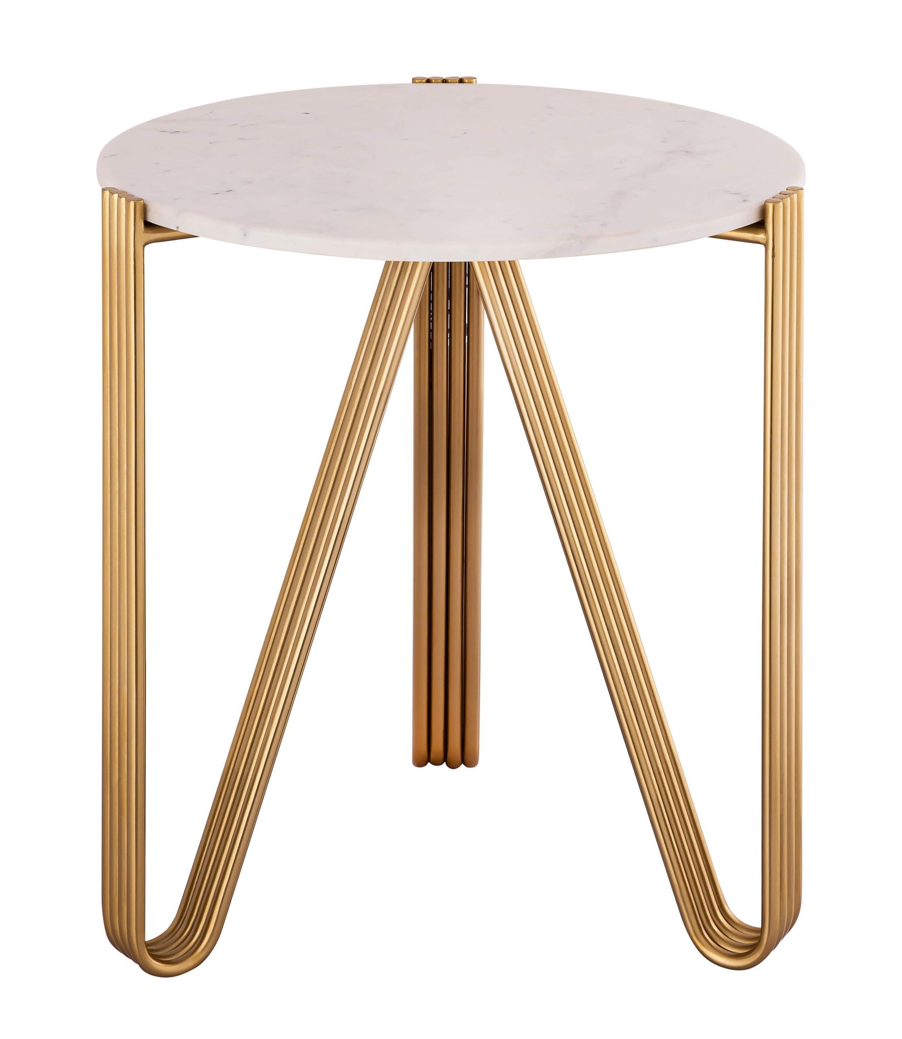 Aya - Marble Side Table - White - Urban Living Furniture (Los Angeles, CA)