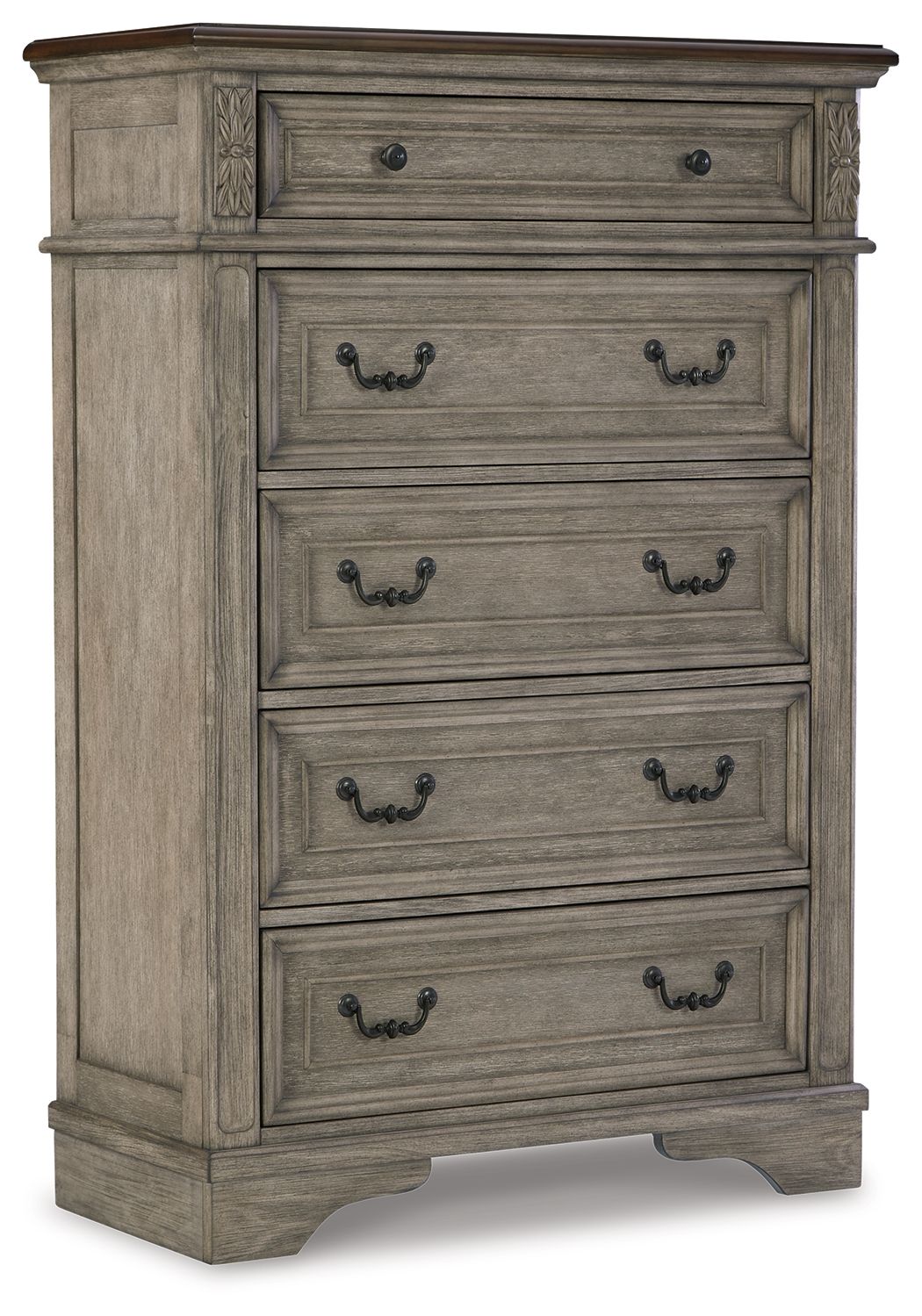 Lodenbay - Antique Gray - Five Drawer Chest - Urban Living Furniture (Los Angeles, CA)