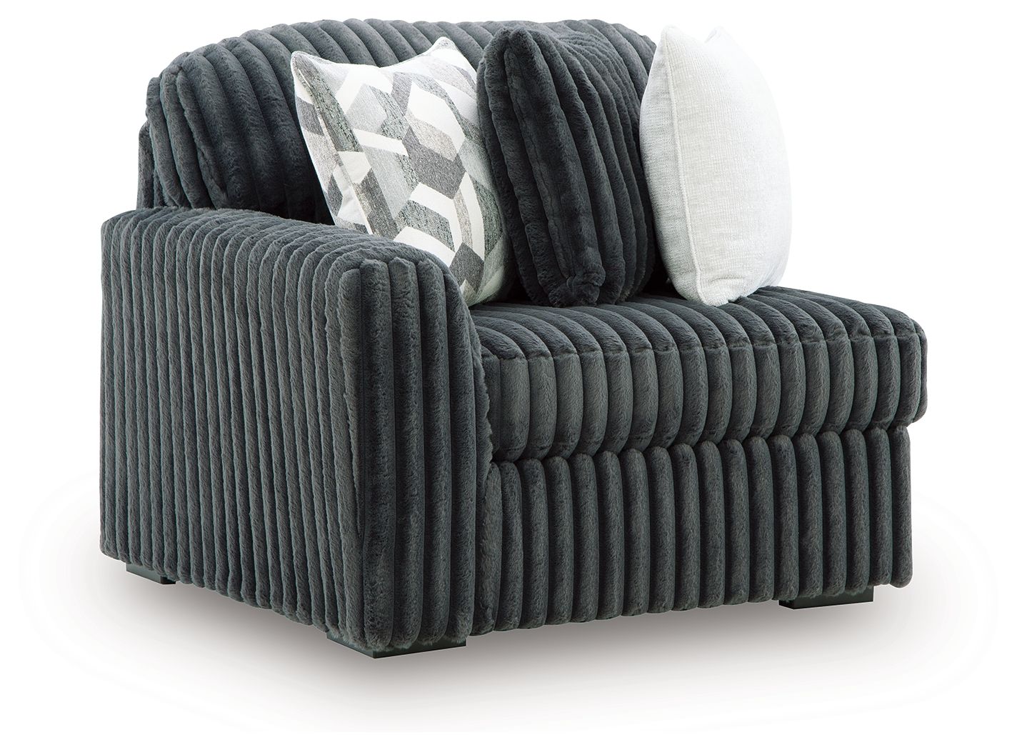 Midnight-Madness - LAF Corner Chair - Gunmetal - Urban Living Furniture (Los Angeles, CA)