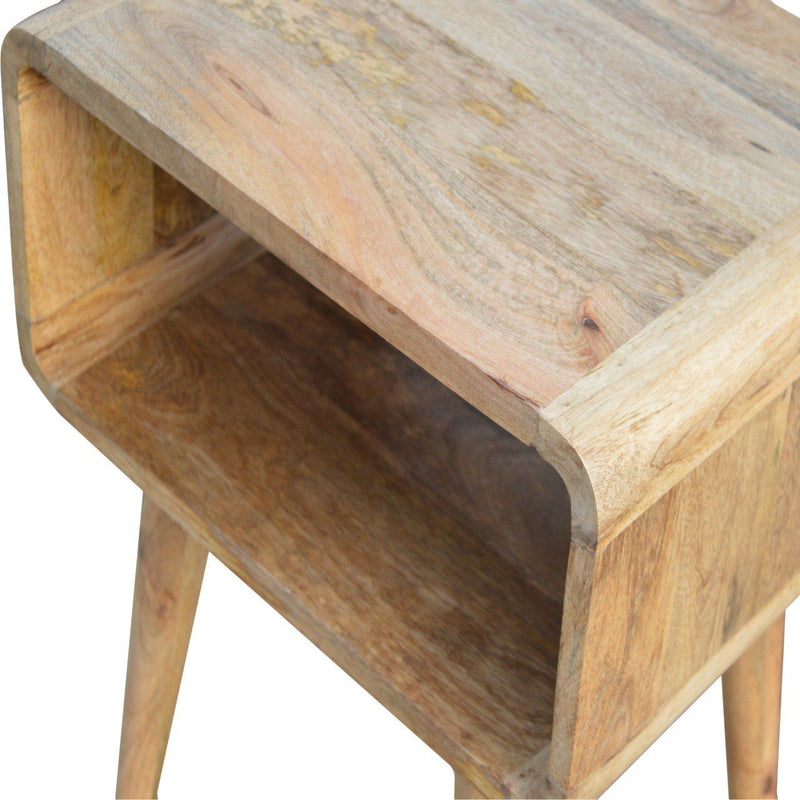 Minimalist Open Curved Nightstand