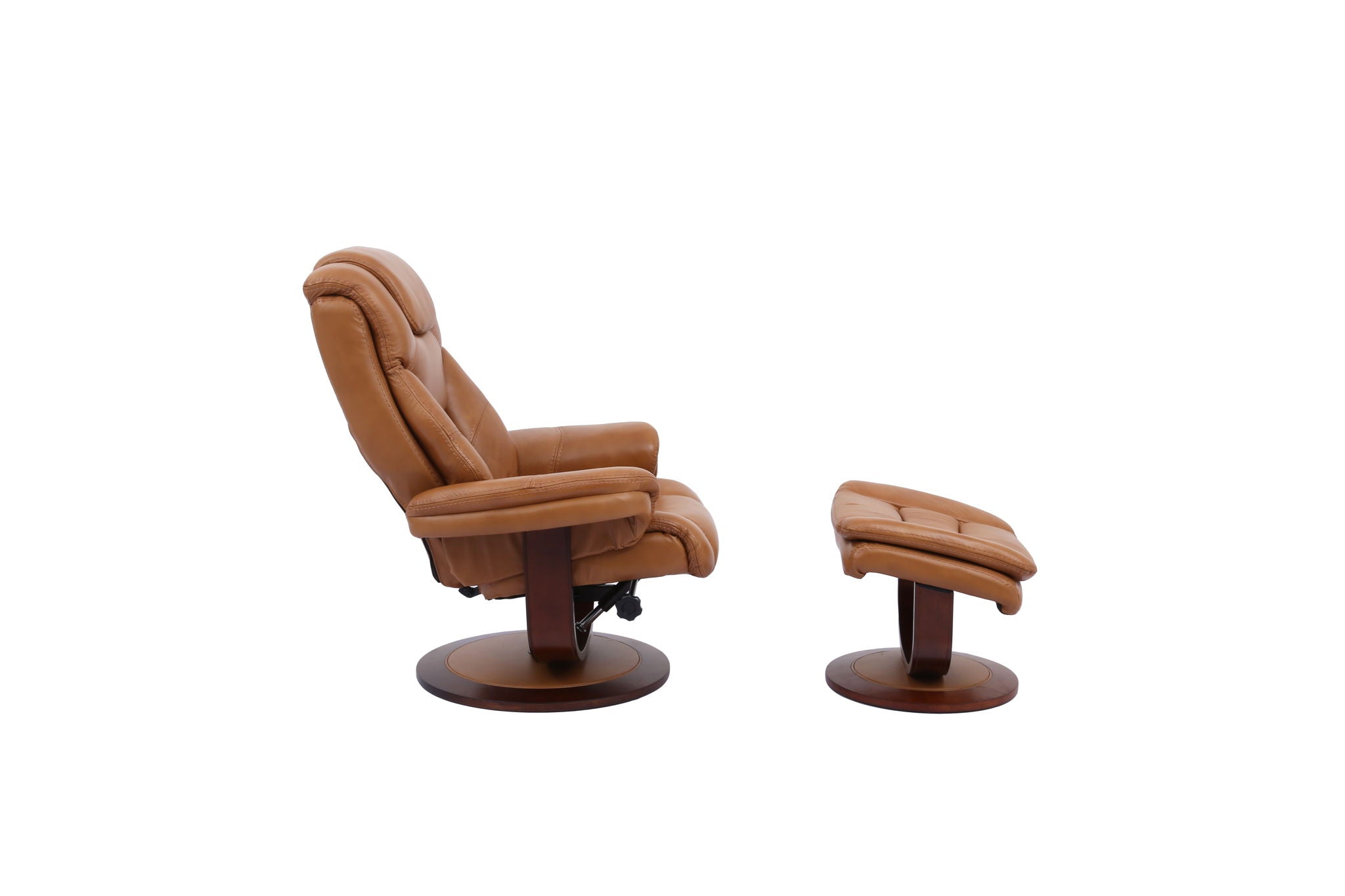 Monarch - Manual Reclining Swivel Chair and Ottoman - Urban Living Furniture (Los Angeles, CA)