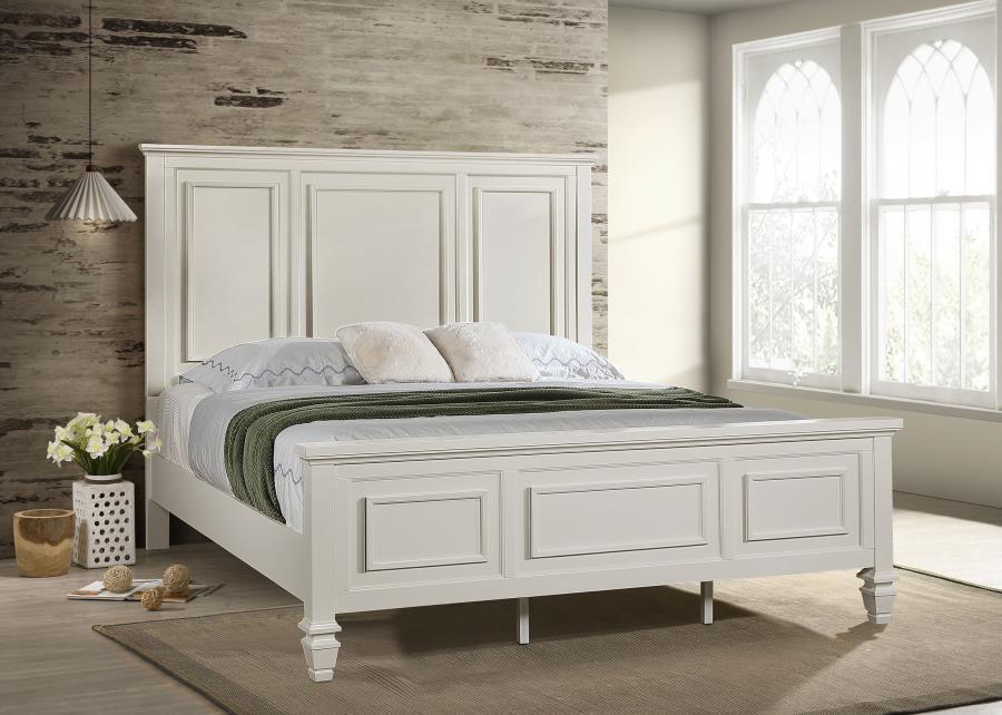 Sandy Beach - 63" Panel Bed with High Headboard - Urban Living Furniture (Los Angeles, CA)