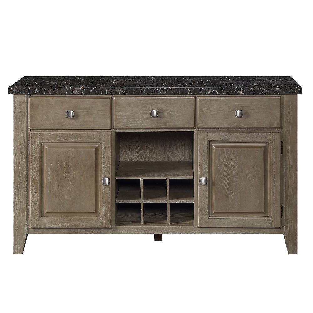 Charnell - Server - Marble Top & Oak - Urban Living Furniture (Los Angeles, CA)
