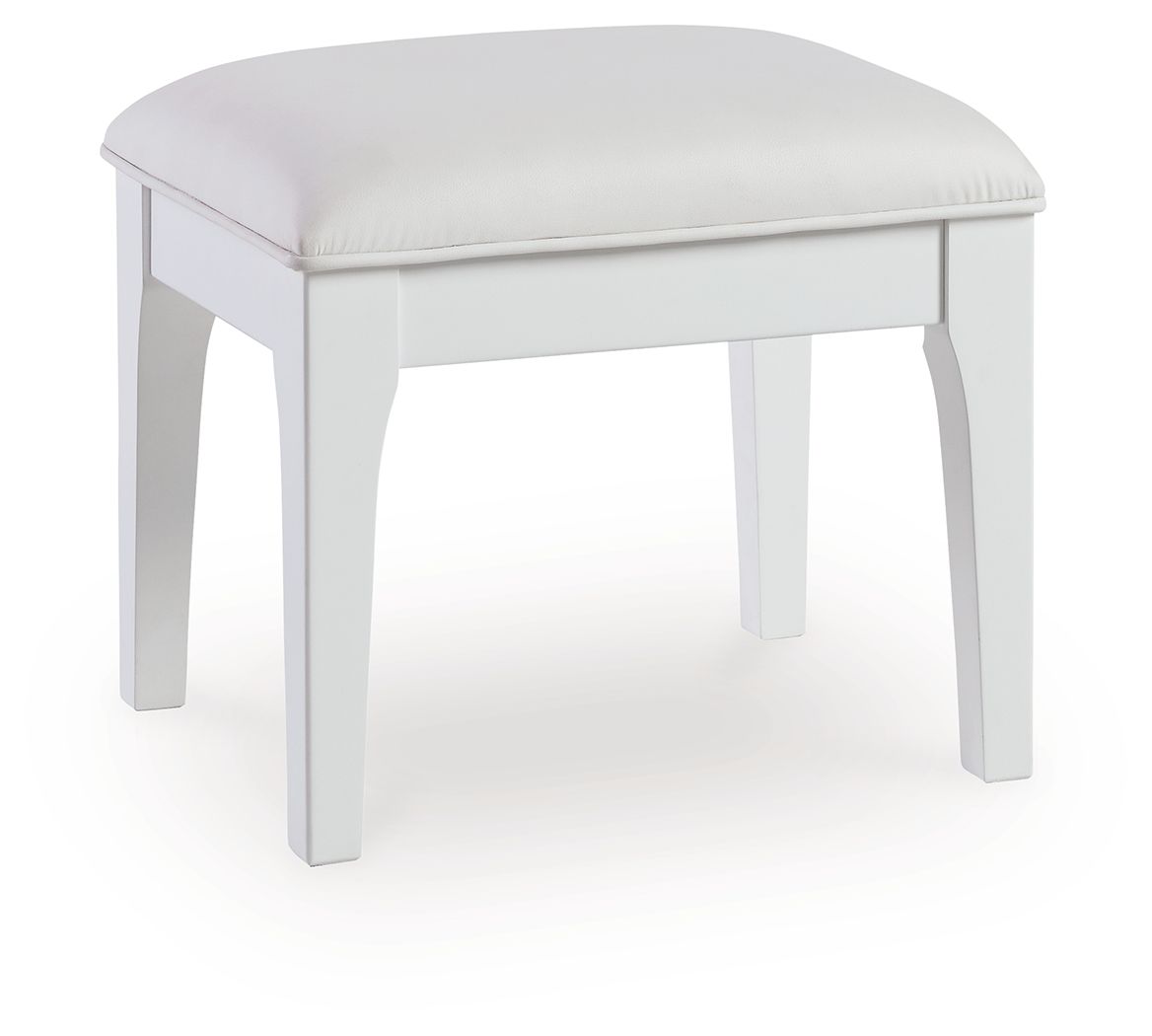 Chalanna - White - Vanity Stool - Urban Living Furniture (Los Angeles, CA)