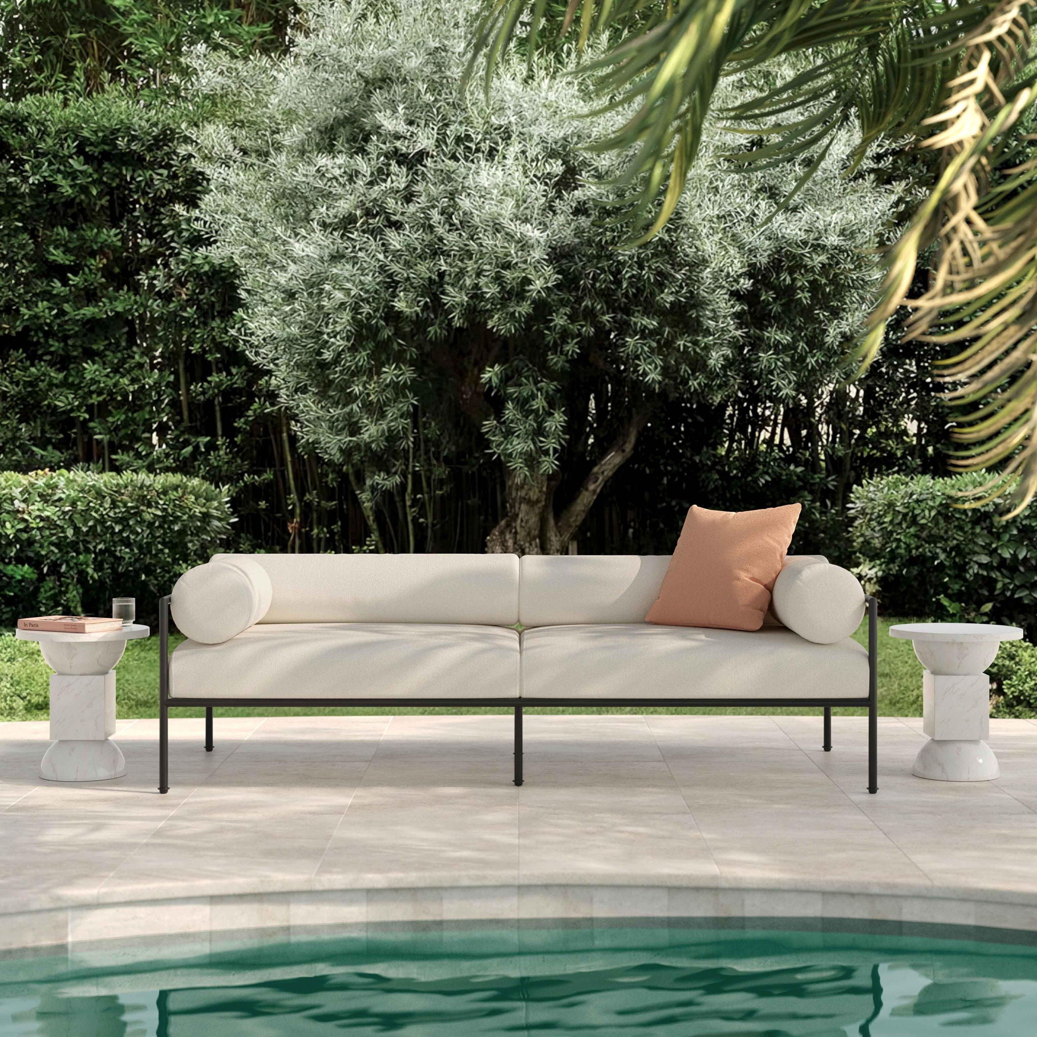 Vera - Outdoor Sofa - Cream - Urban Living Furniture (Los Angeles, CA)