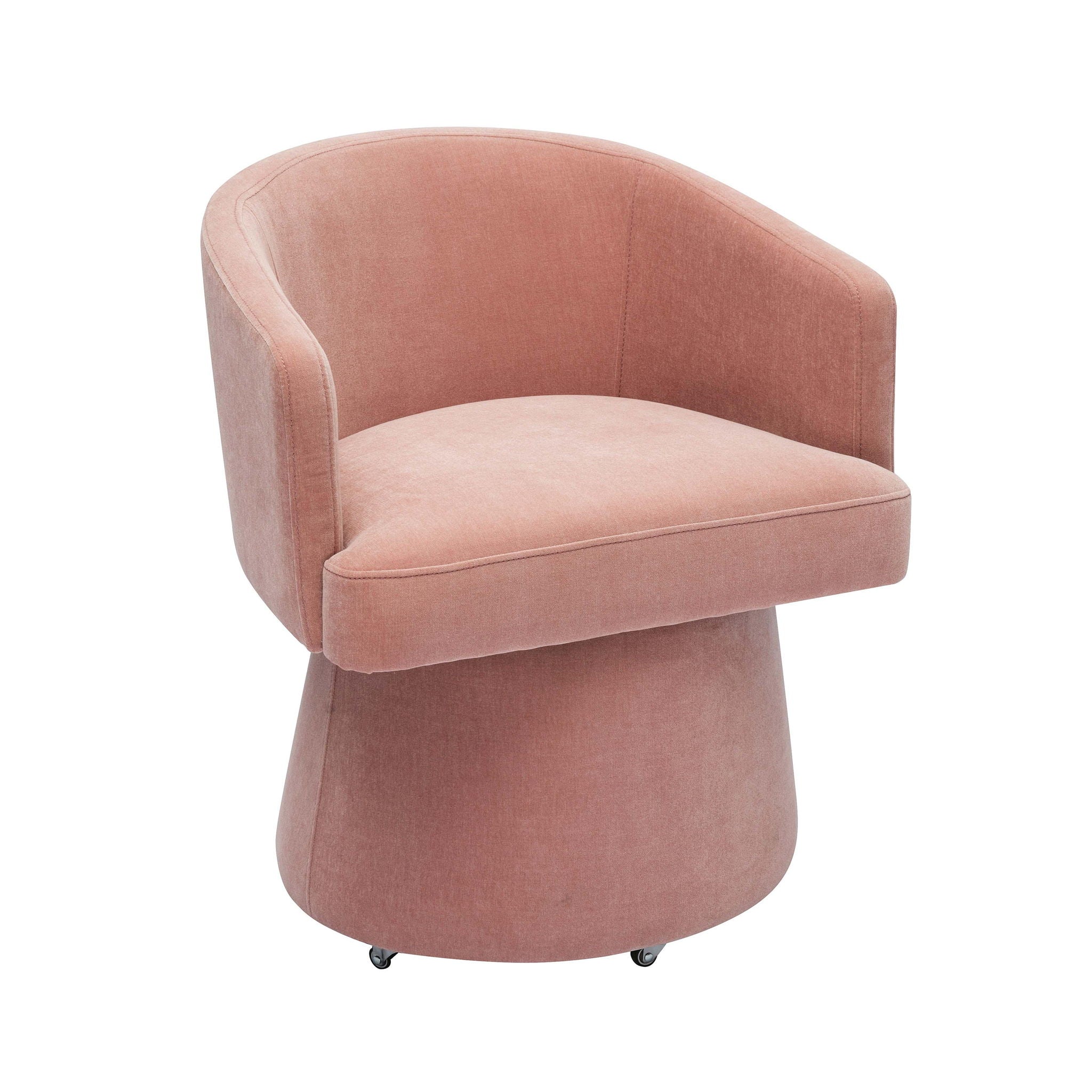 Kristen - Upcycled Chenille Rolling Desk Chair - Urban Living Furniture (Los Angeles, CA)
