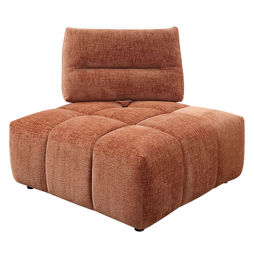 Loanna - Modular - Wedge - Coral Red Linen - Urban Living Furniture (Los Angeles, CA)