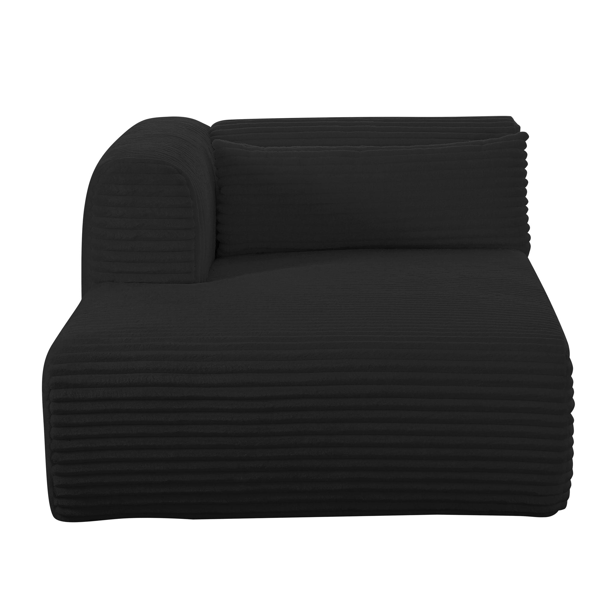 Tarra - Fluffy Oversized Corduroy Modular Chaise - Urban Living Furniture (Los Angeles, CA)