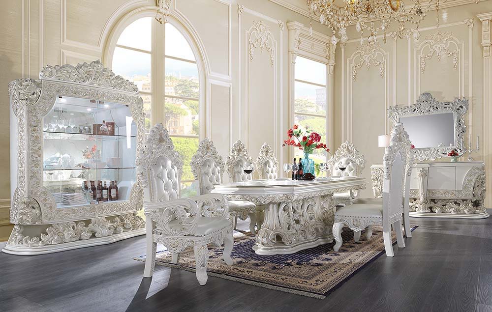 Adara - Dining Table - Antique White Finish - Urban Living Furniture (Los Angeles, CA)