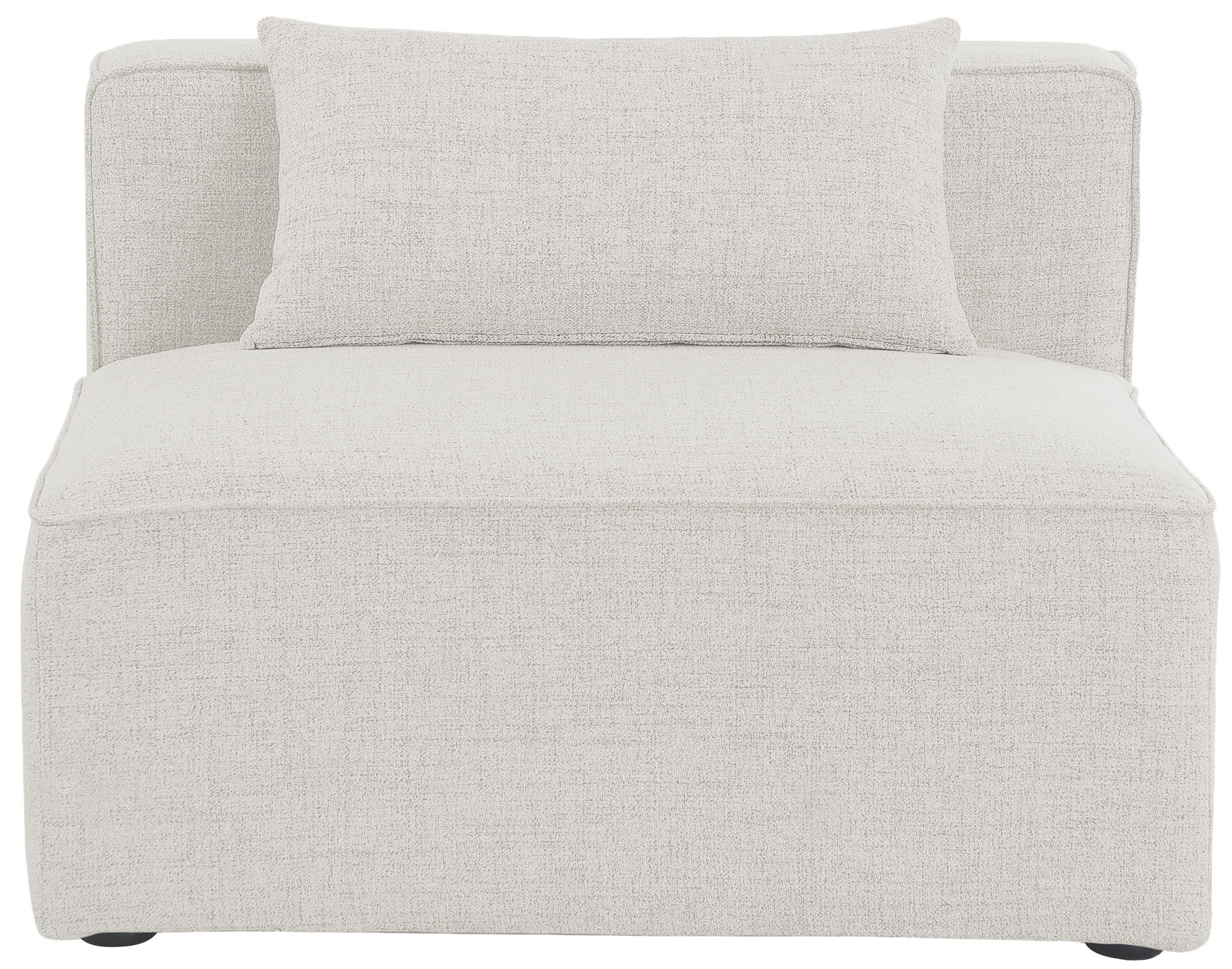 Cube - Linen Armless Chair - Urban Living Furniture (Los Angeles, CA)