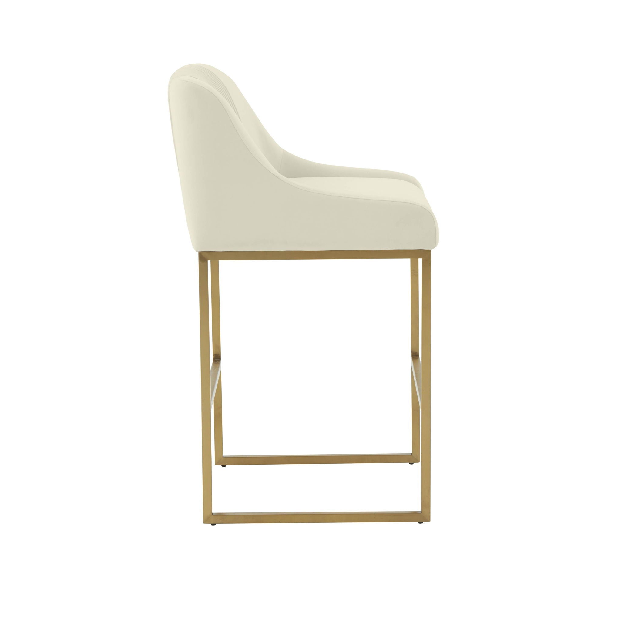 Lisa - Velvet Counter Stool - Urban Living Furniture (Los Angeles, CA)