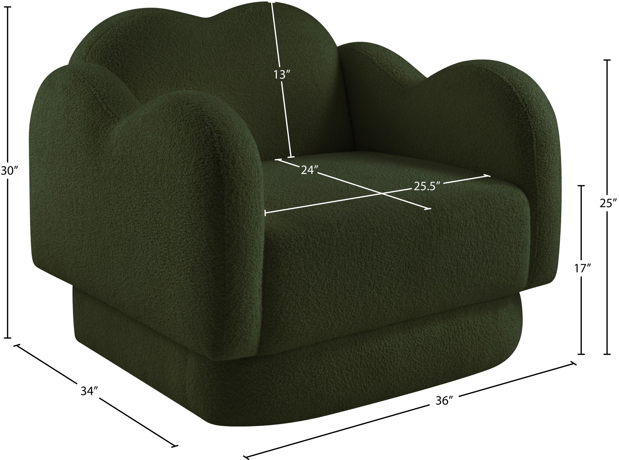 Bloom - Teddy Fabric Chair - Urban Living Furniture (Los Angeles, CA)