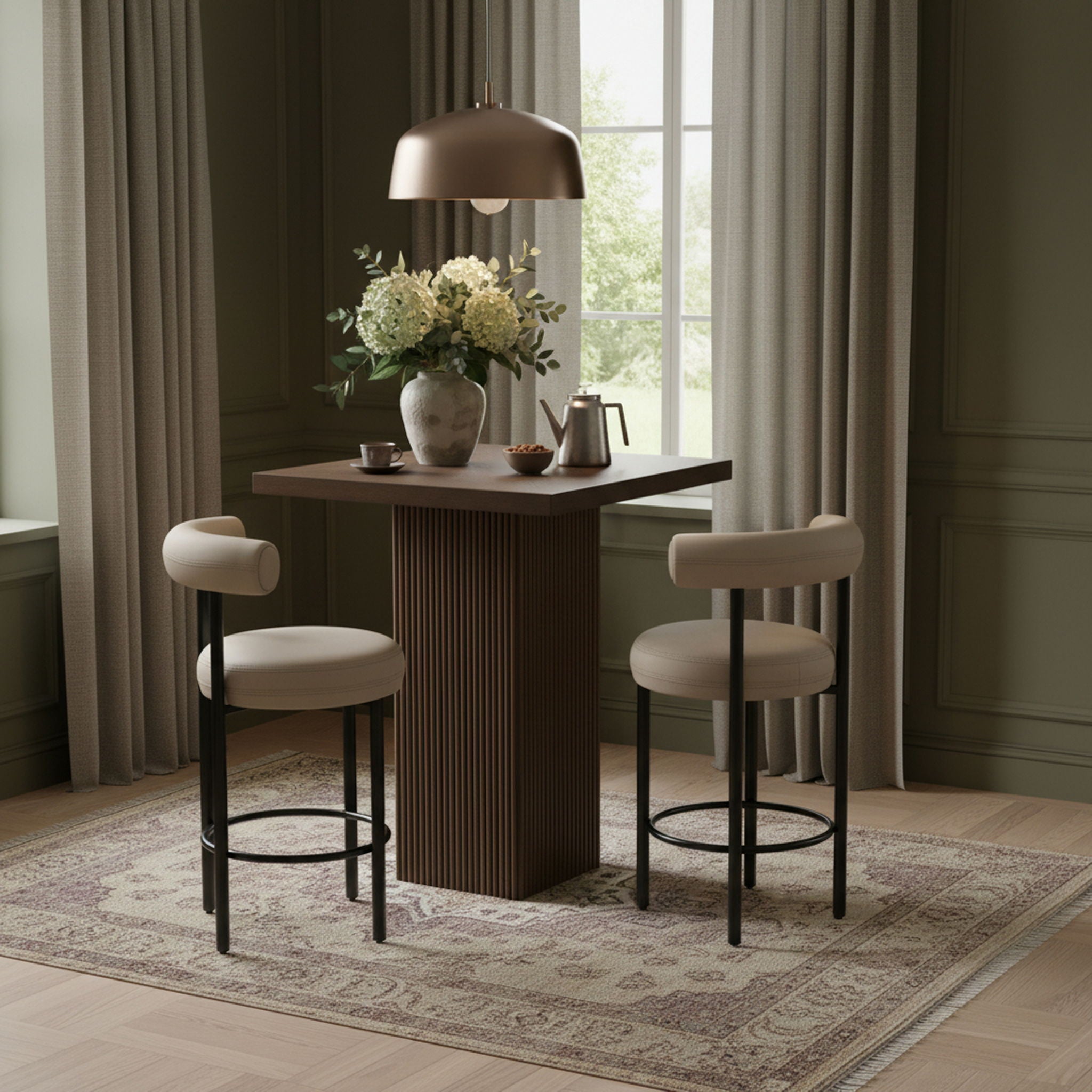 Belinda - Oak Veneer And Solid Wood Table - Urban Living Furniture (Los Angeles, CA)