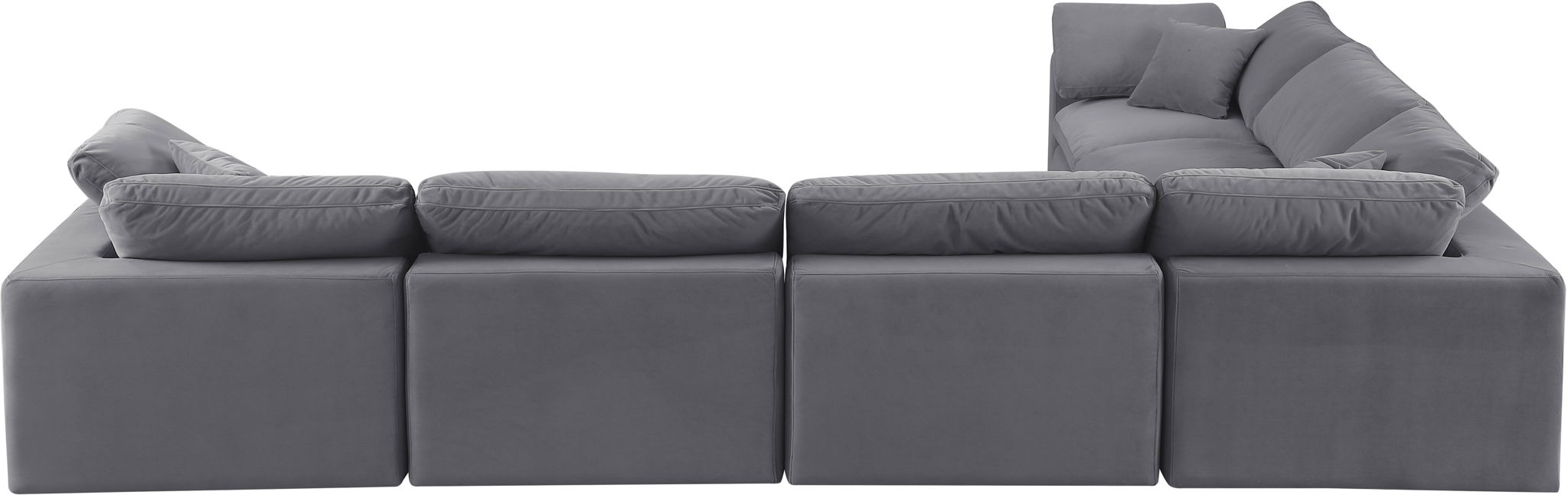 Comfy - 6 Piece Velvet Modular Corner Sectional - Urban Living Furniture (Los Angeles, CA)