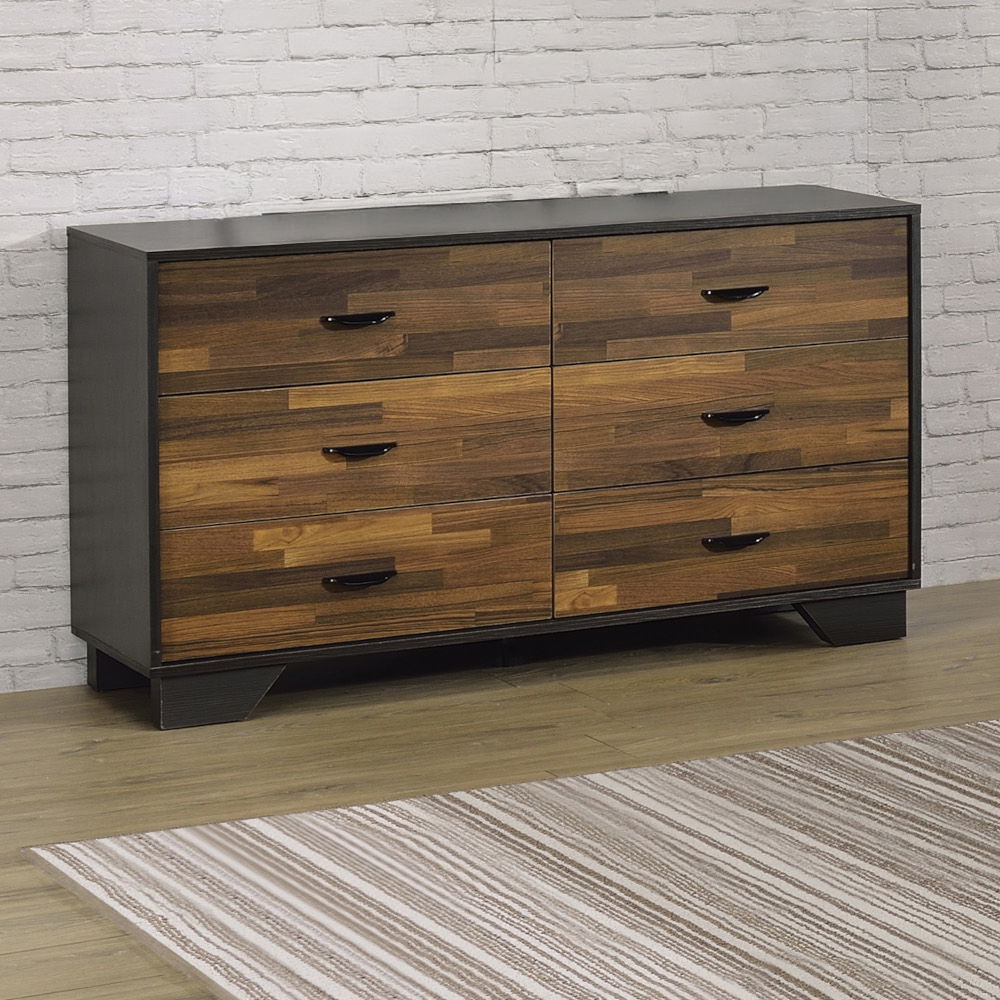Eos - Dresser - Walnut & Black - Urban Living Furniture (Los Angeles, CA)