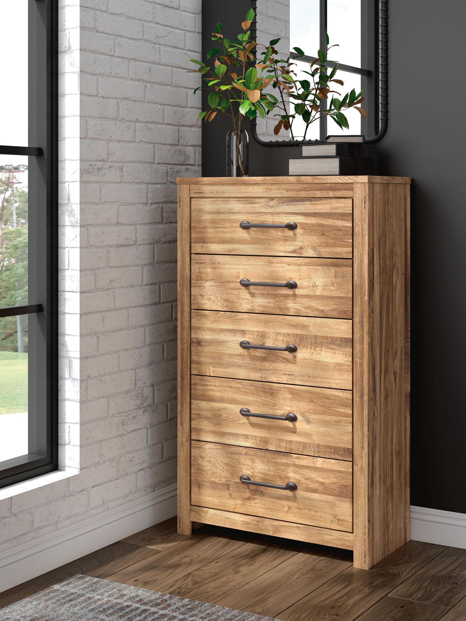 Maystonna - Five Drawer Chest - Brown - Urban Living Furniture (Los Angeles, CA)
