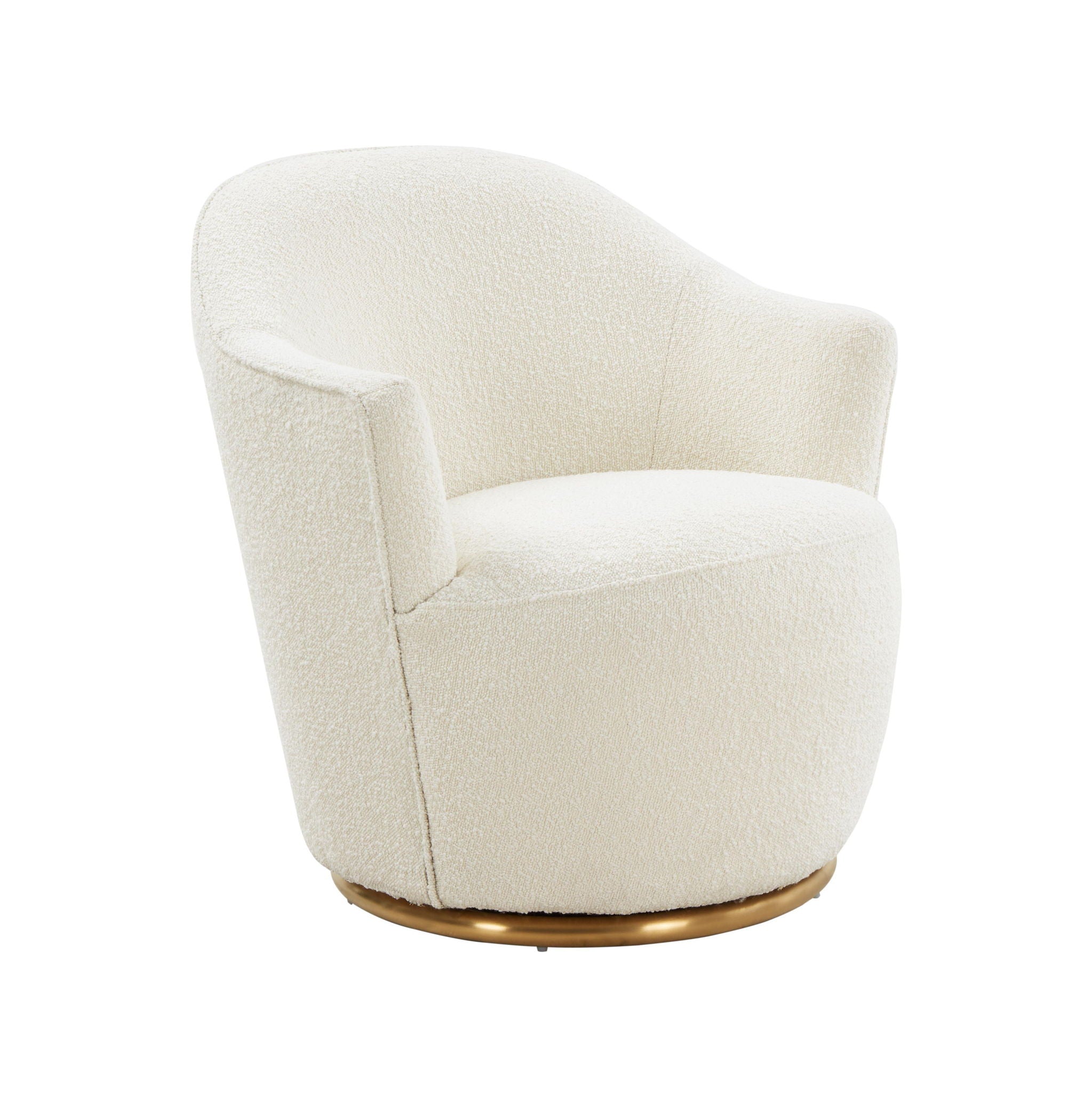 Skyla - Boucle Swivel Chair - Beige - Urban Living Furniture (Los Angeles, CA)
