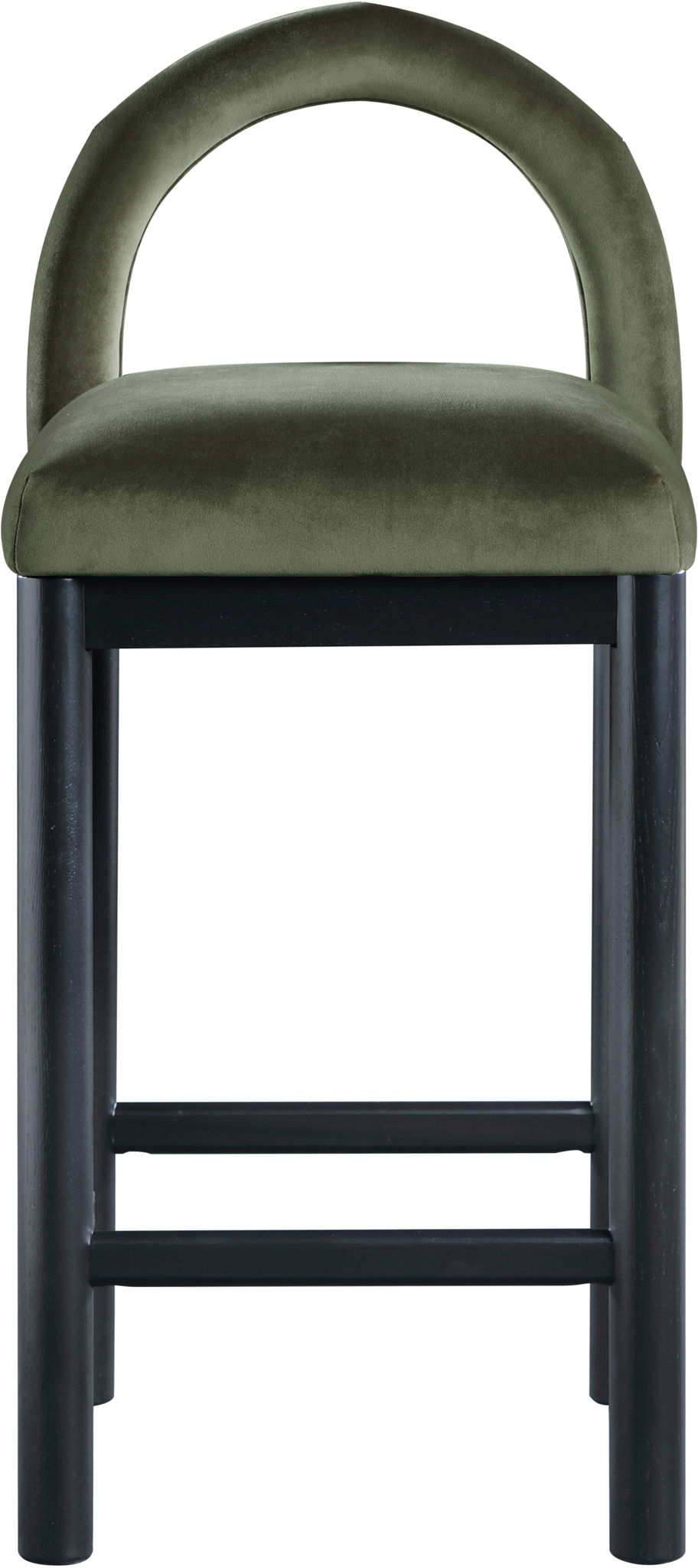Conrad - Velvet Counter Stool With Black Legs - Urban Living Furniture (Los Angeles, CA)