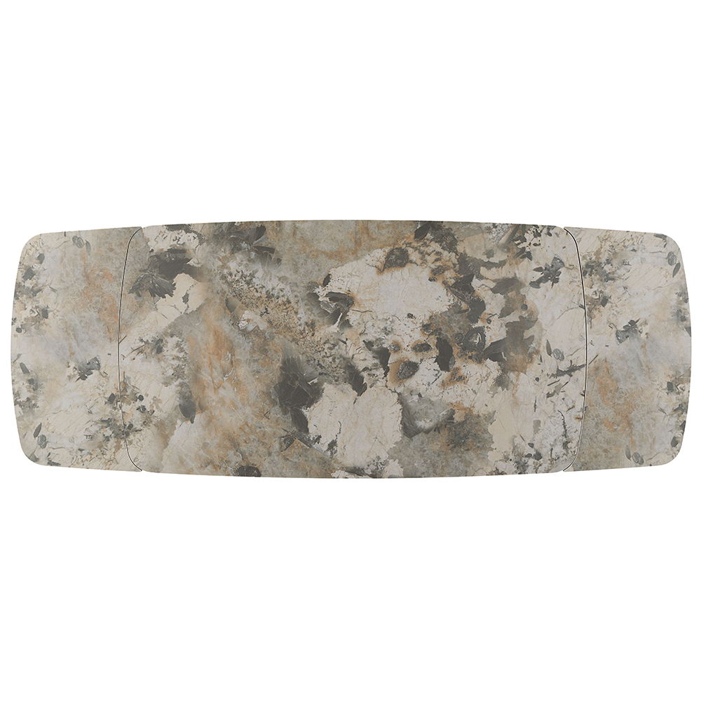 Malika - Ceramic Top Dining Table - Gray & Copper Cross Brushed - Urban Living Furniture (Los Angeles, CA)