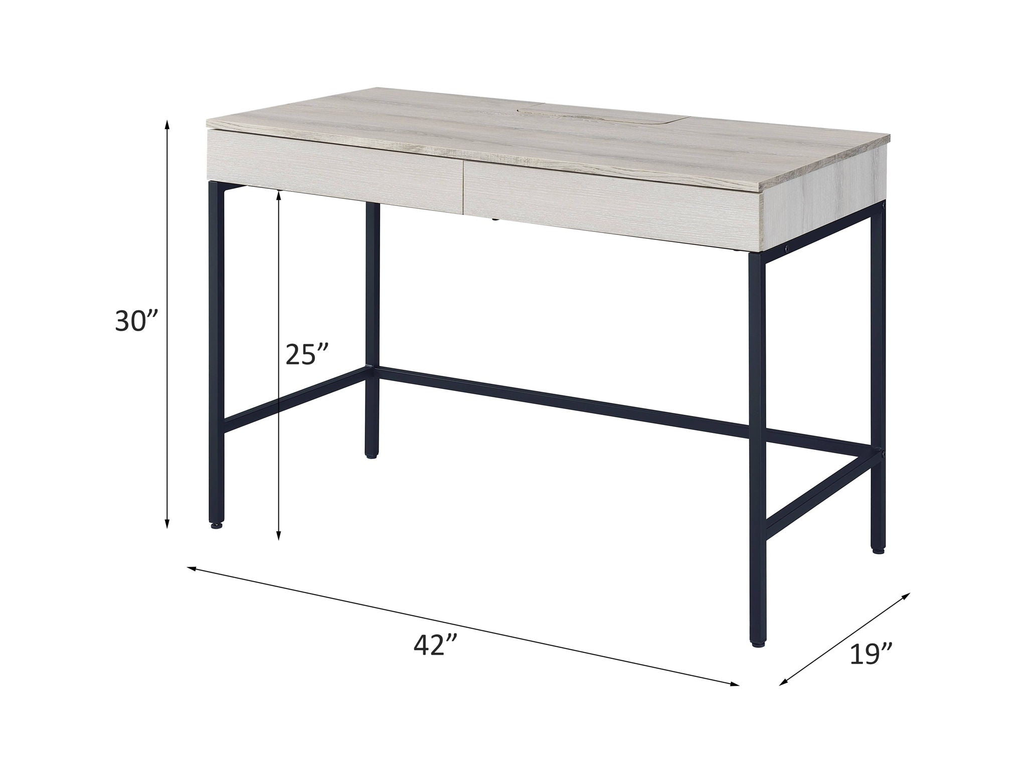 Wendral - Writing Desk - Natural & Black - Urban Living Furniture (Los Angeles, CA)