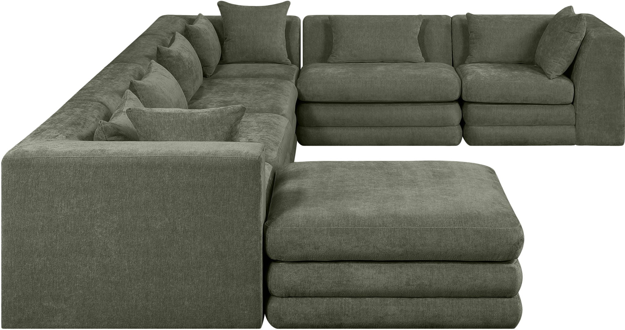 Stellar - 7 Piece Chenille Fabric Upholstered Modular Sectional - Urban Living Furniture (Los Angeles, CA)