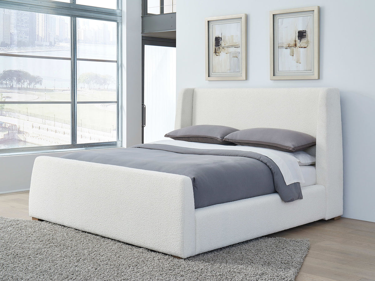 Formosa Presley - Upholstered Wingback Platform Bed