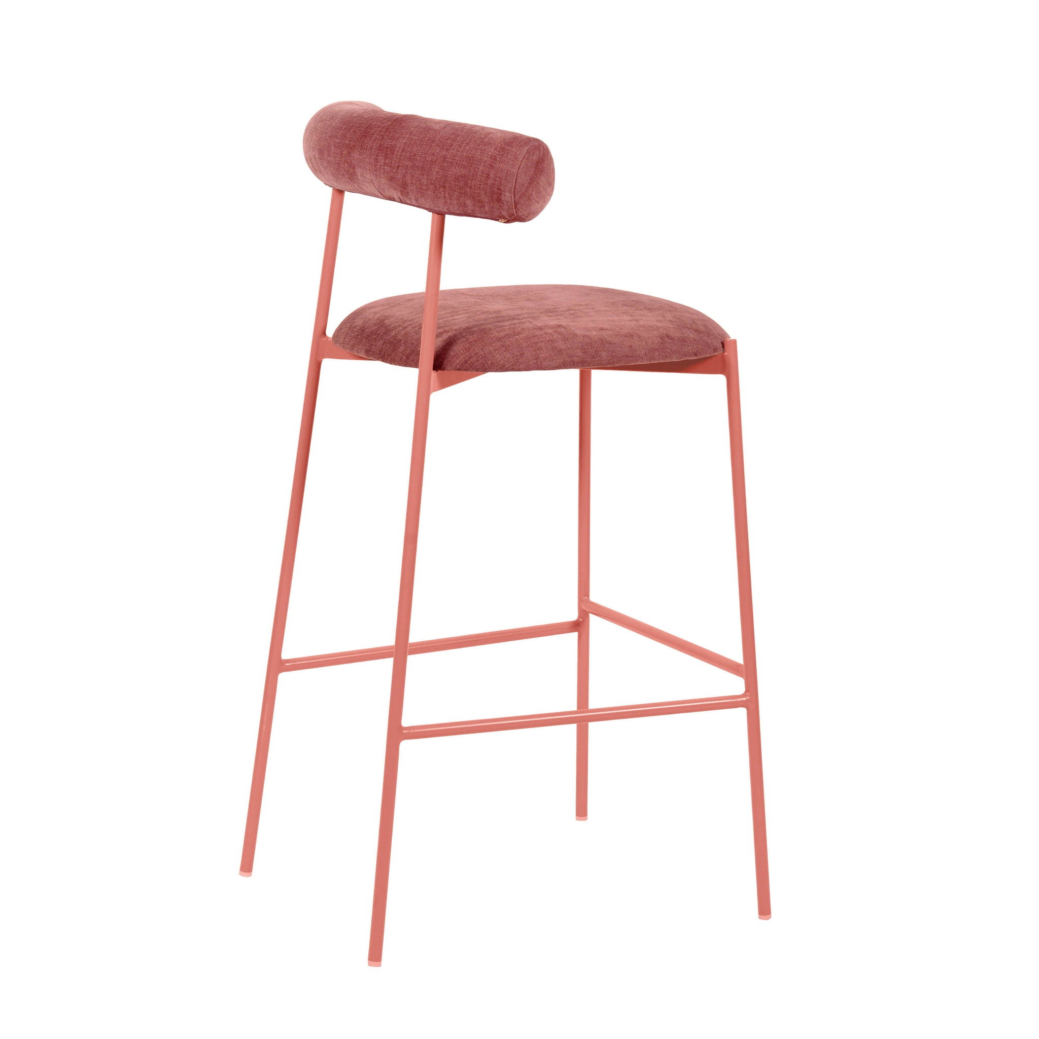 Liliana - Velvet Bar Stool - Urban Living Furniture (Los Angeles, CA)