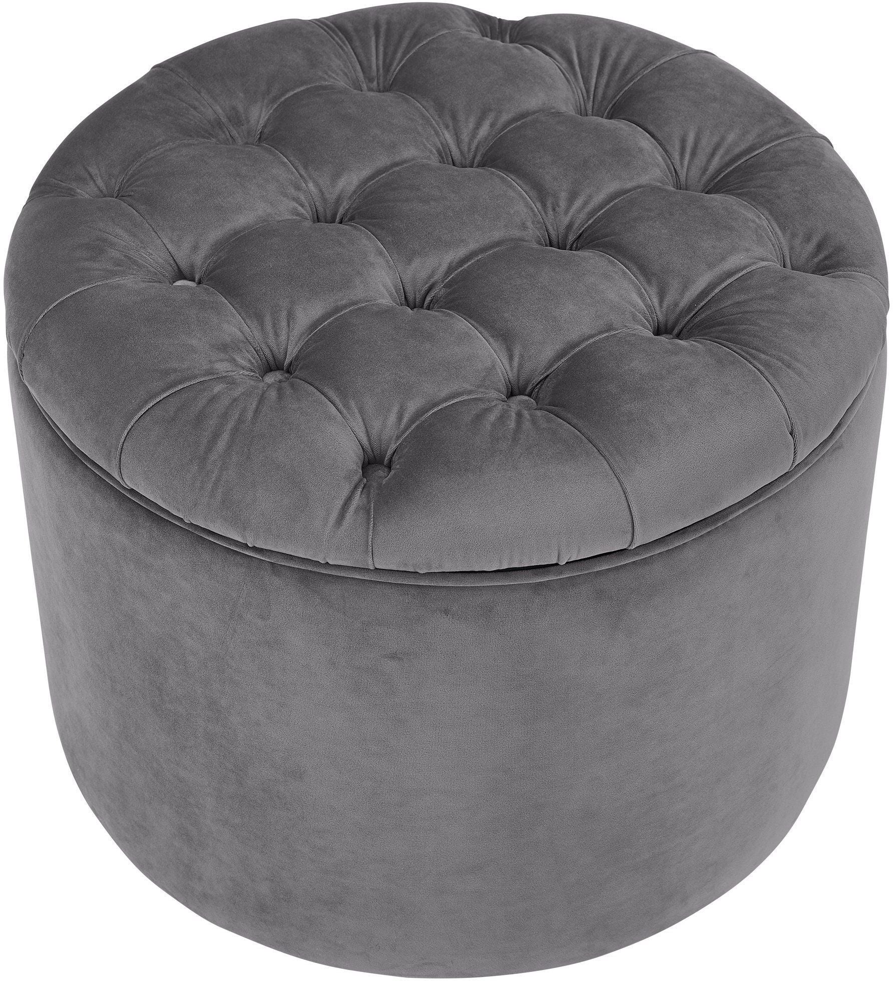 Queen - Velvet Storage Ottoman - Urban Living Furniture (Los Angeles, CA)