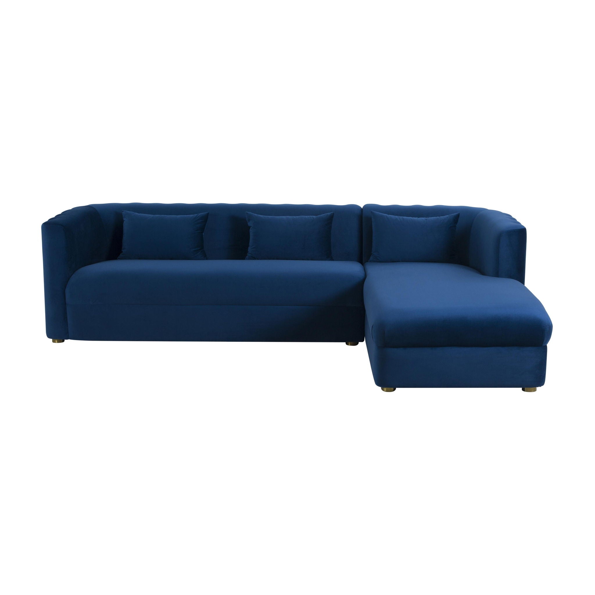 Callie - Velvet Sectional - RAF - Urban Living Furniture (Los Angeles, CA)