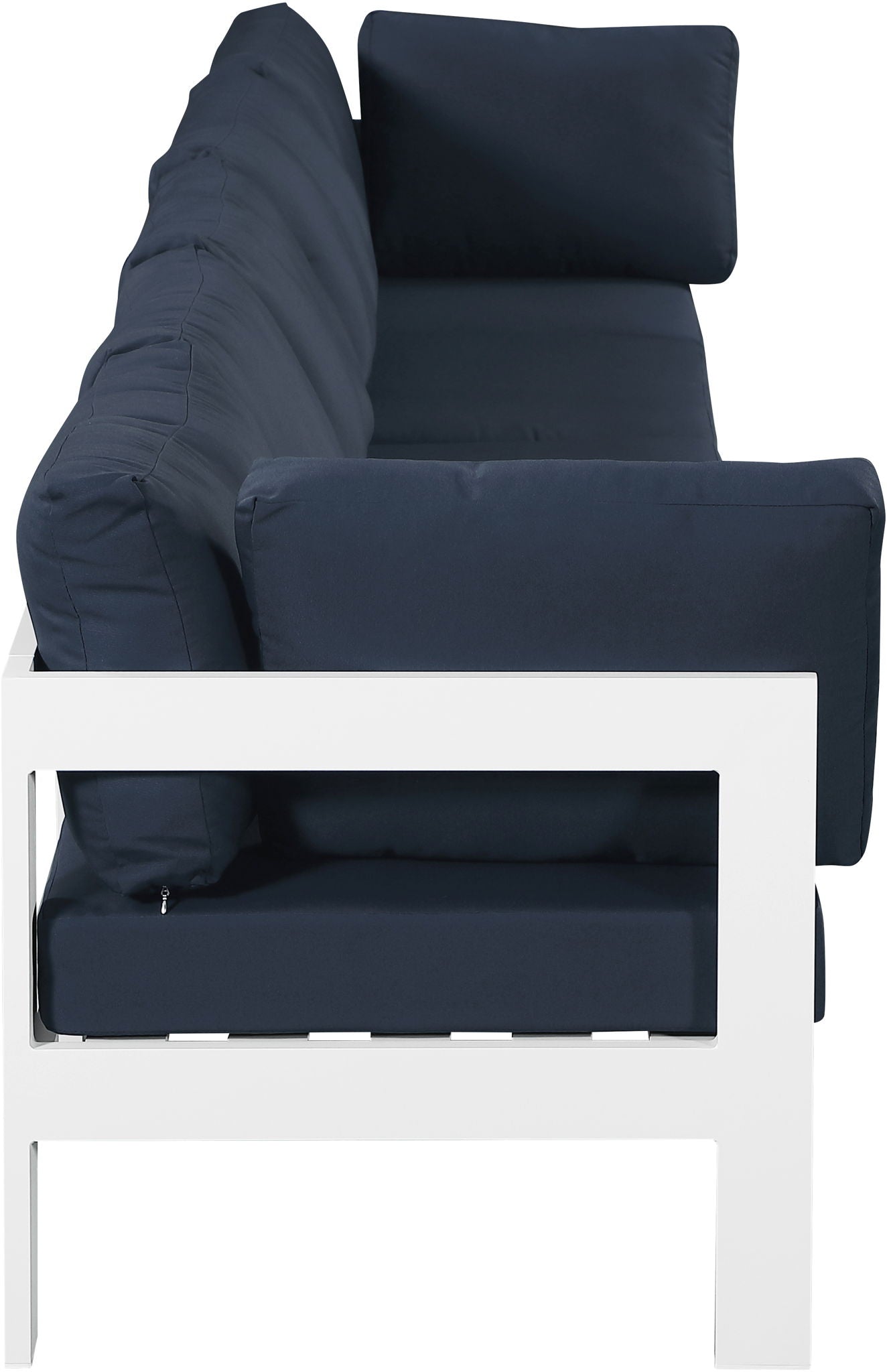 Nizuc - Outdoor Patio 5 Seat Modular Sofa With White Frame - Urban Living Furniture (Los Angeles, CA)