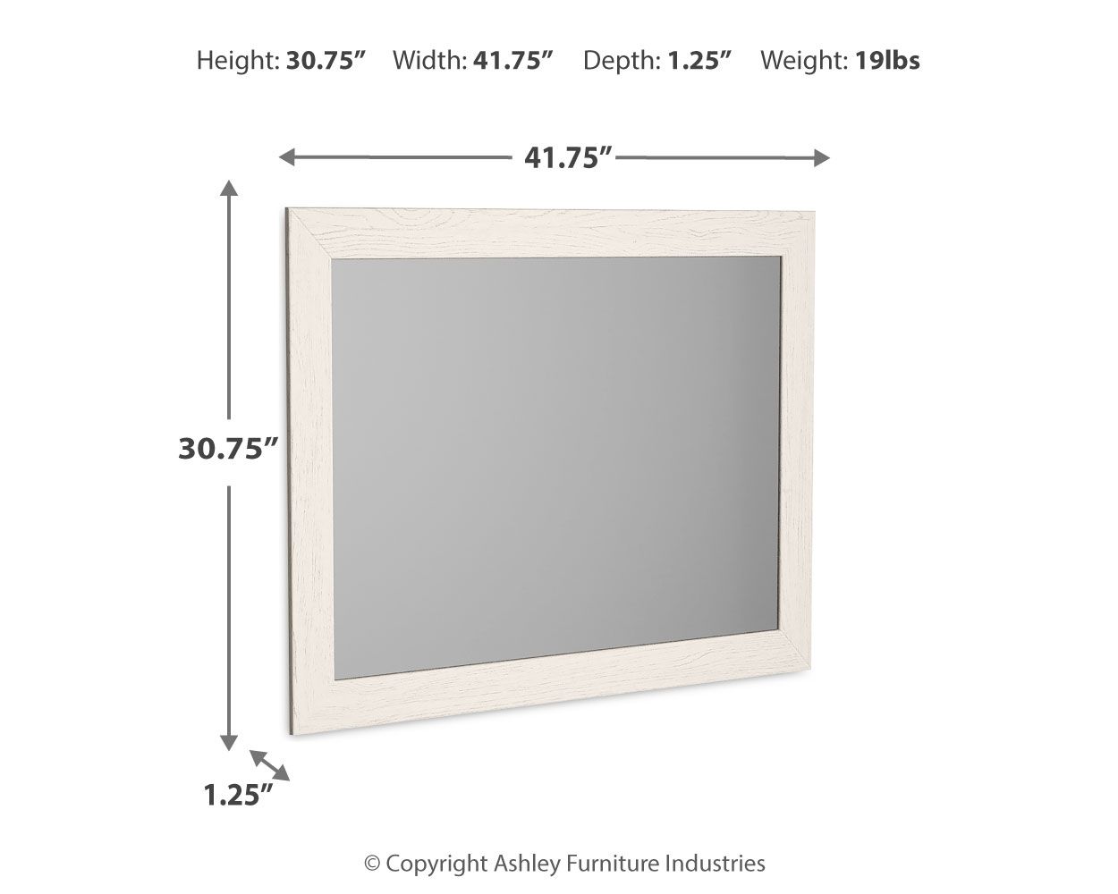 Stelsie - White - Bedroom Mirror - Urban Living Furniture (Los Angeles, CA)