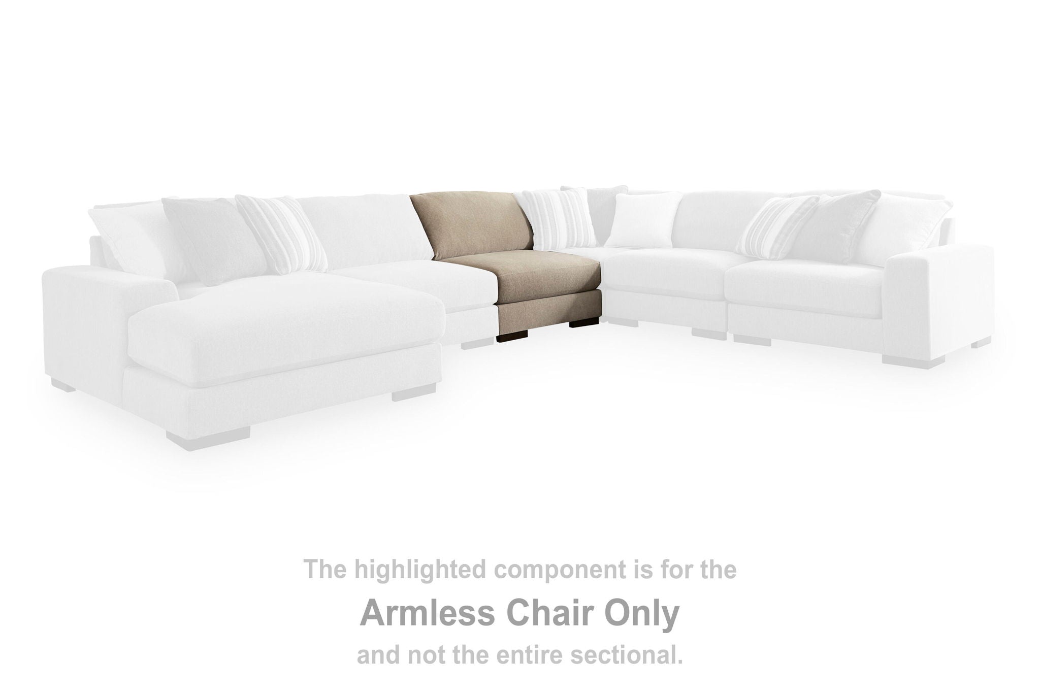 Linenhause - Armless Chair - Dune - Urban Living Furniture (Los Angeles, CA)