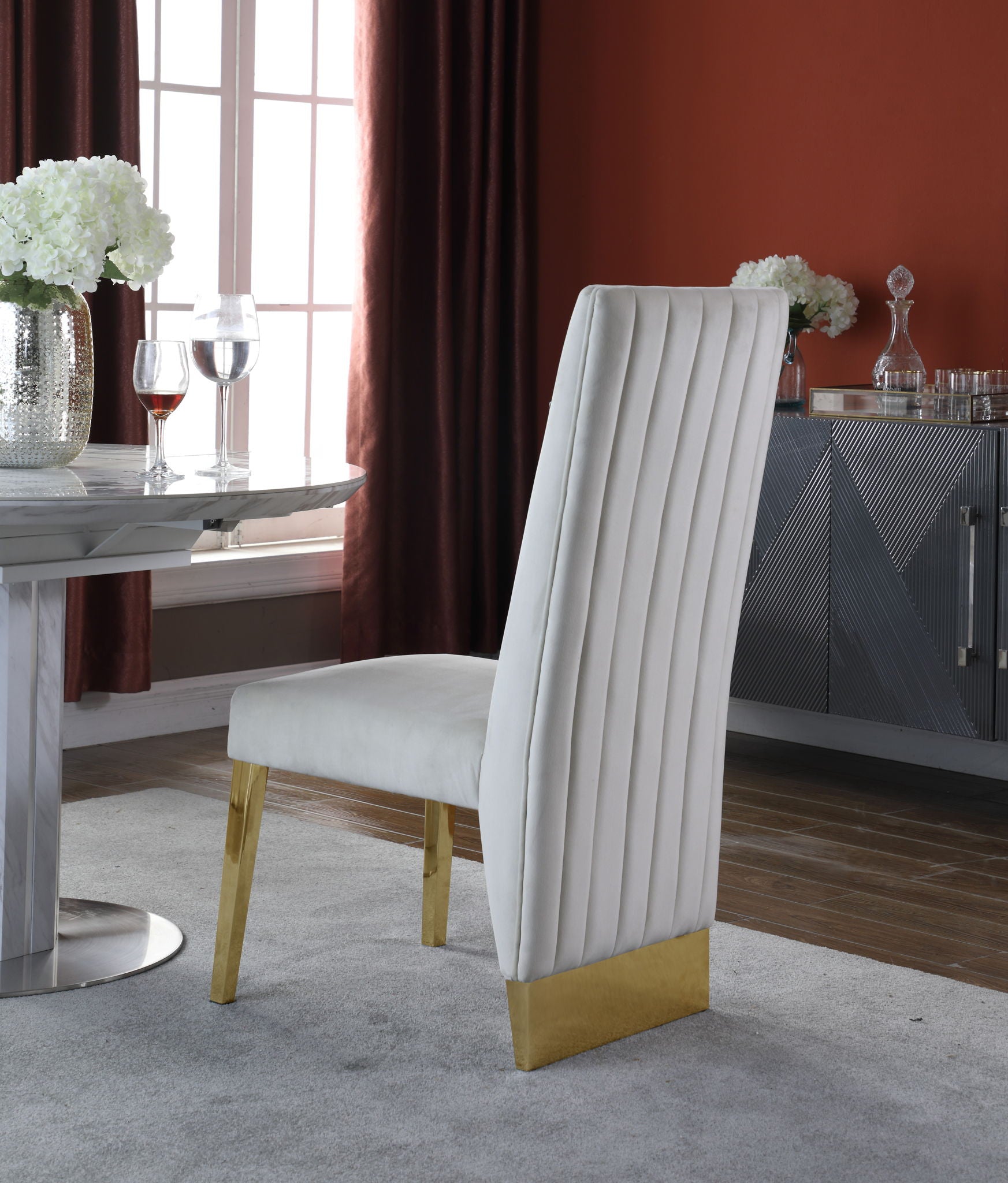 Porsha - Dining Chair with Gold Legs(Set of 2) - Urban Living Furniture (Los Angeles, CA)
