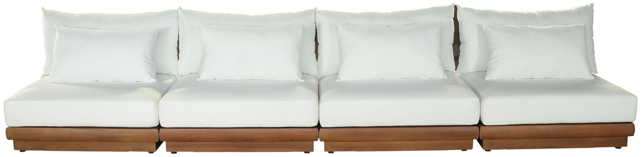 Mirella - 4 Piece Water Resistant Fabric Outdoor Patio Modular Sectional - Urban Living Furniture (Los Angeles, CA)