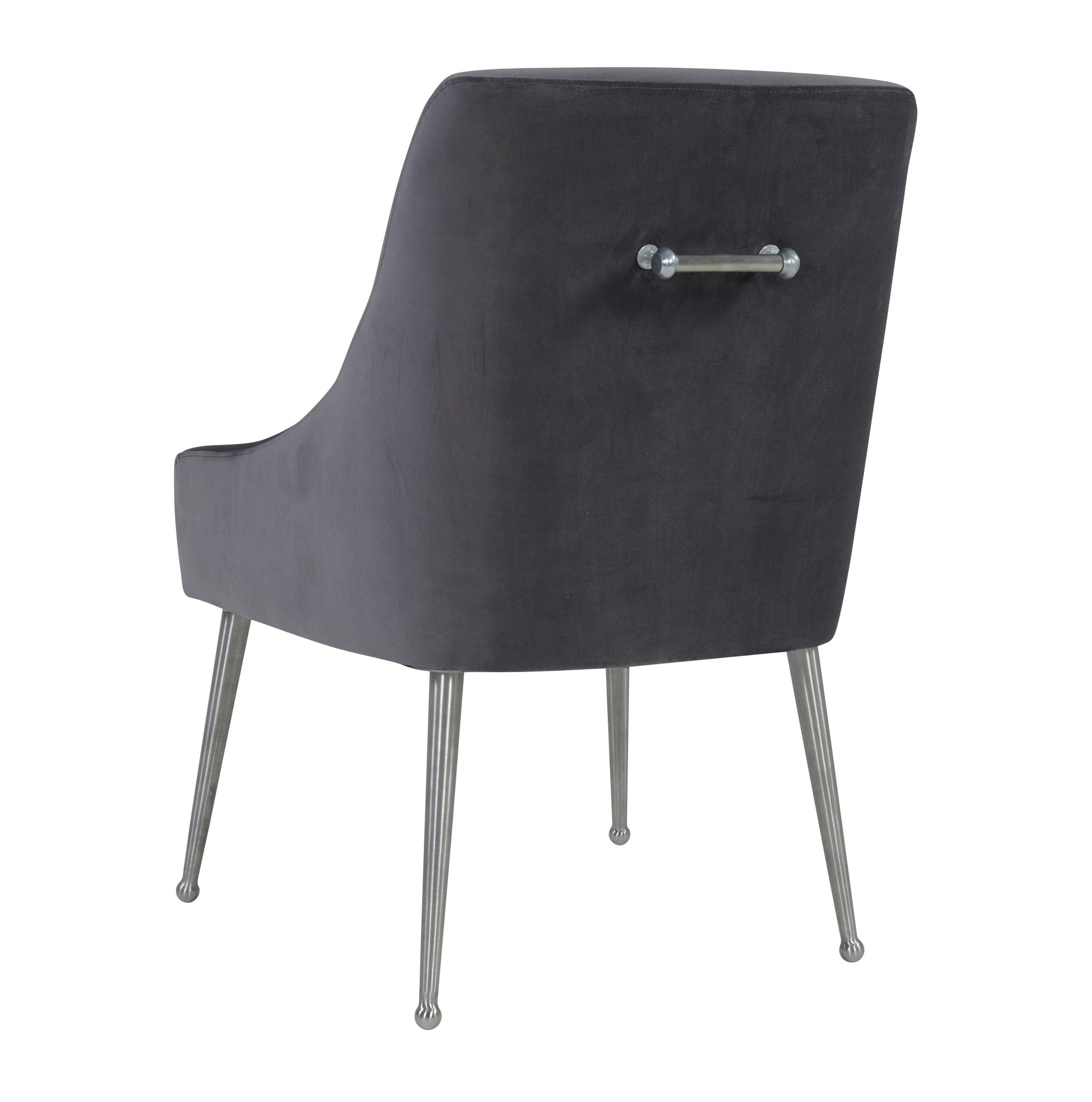 Beatrix - Velvet Side Chair With Silver Leg - Gray - Urban Living Furniture (Los Angeles, CA)