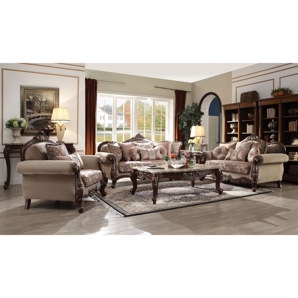 Mehadi - Sofa - Velvet & Walnut - Urban Living Furniture (Los Angeles, CA)