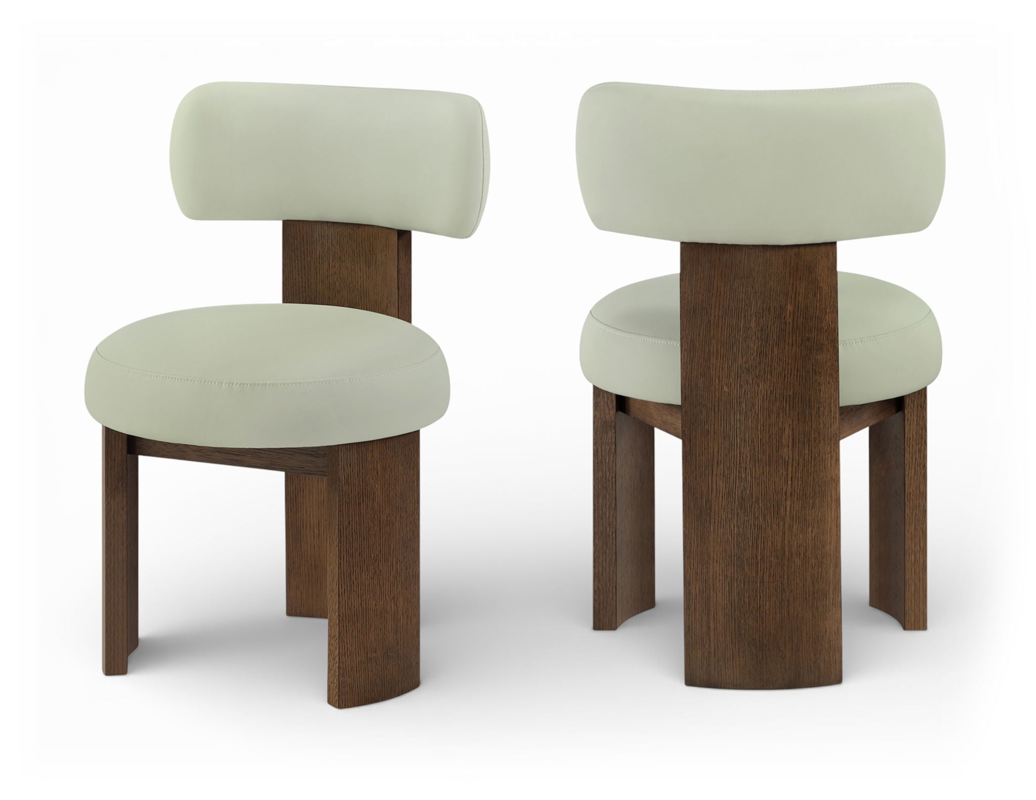 Atelier - Vegan Leather Upholstered Dining Chair (Set of 2) - Painted Brown Frame - Urban Living Furniture (Los Angeles, CA)