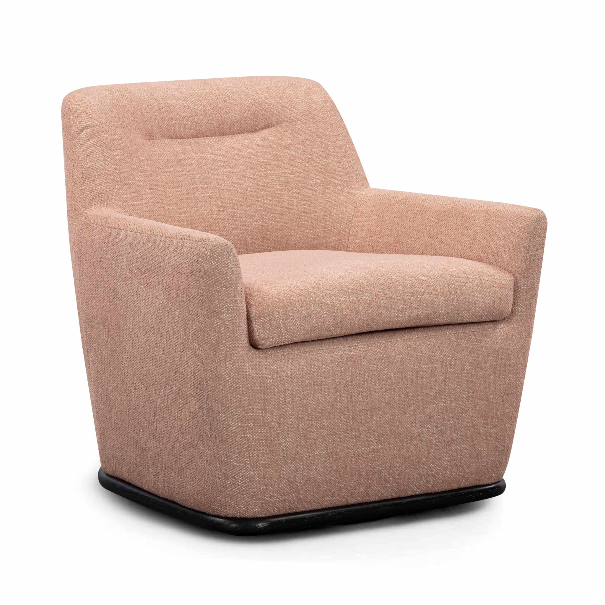 Mado - Textured Fabric Swivel Accent Chair - Peach - Urban Living Furniture (Los Angeles, CA)