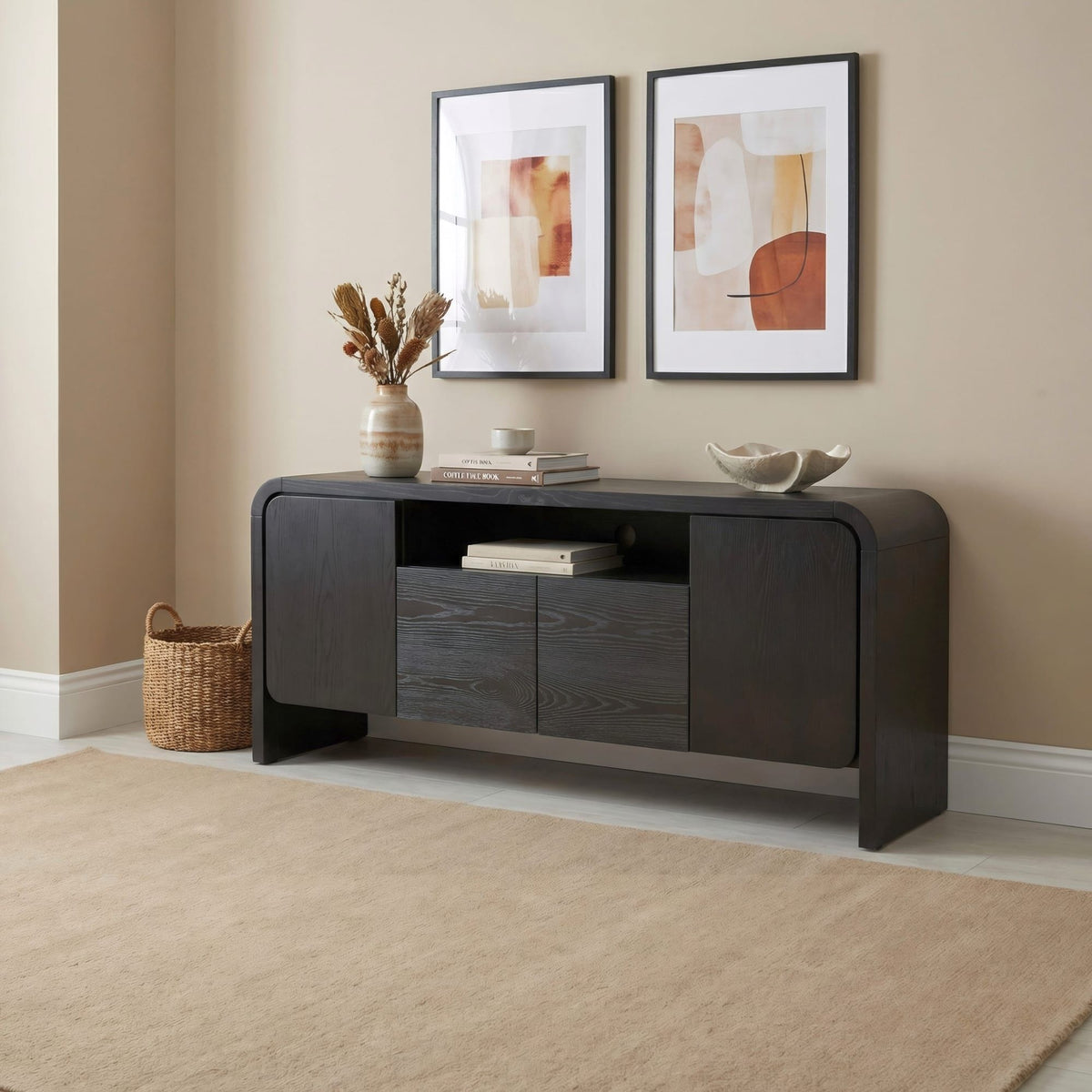 Elora - 64" Entertainment Console - Jet