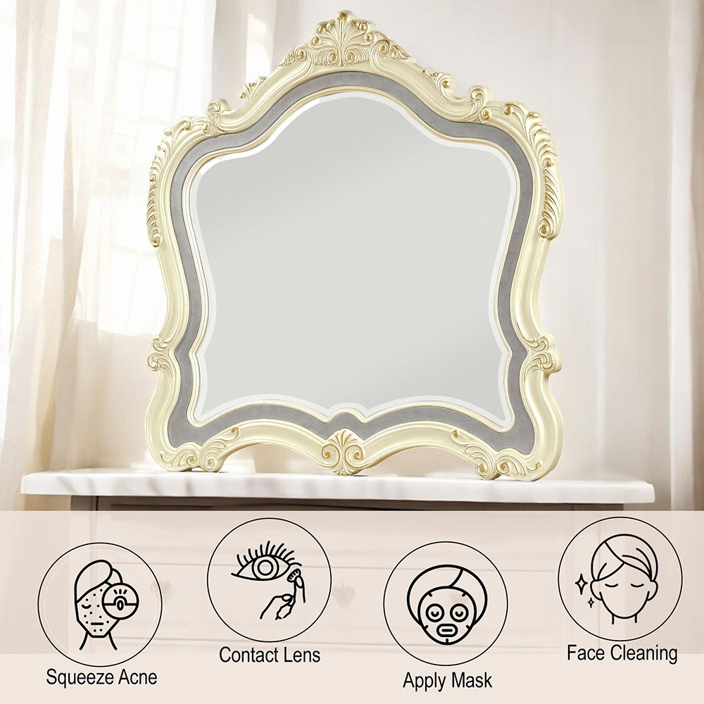 Chantelle - Mirror - Pearl White Finish - Urban Living Furniture (Los Angeles, CA)