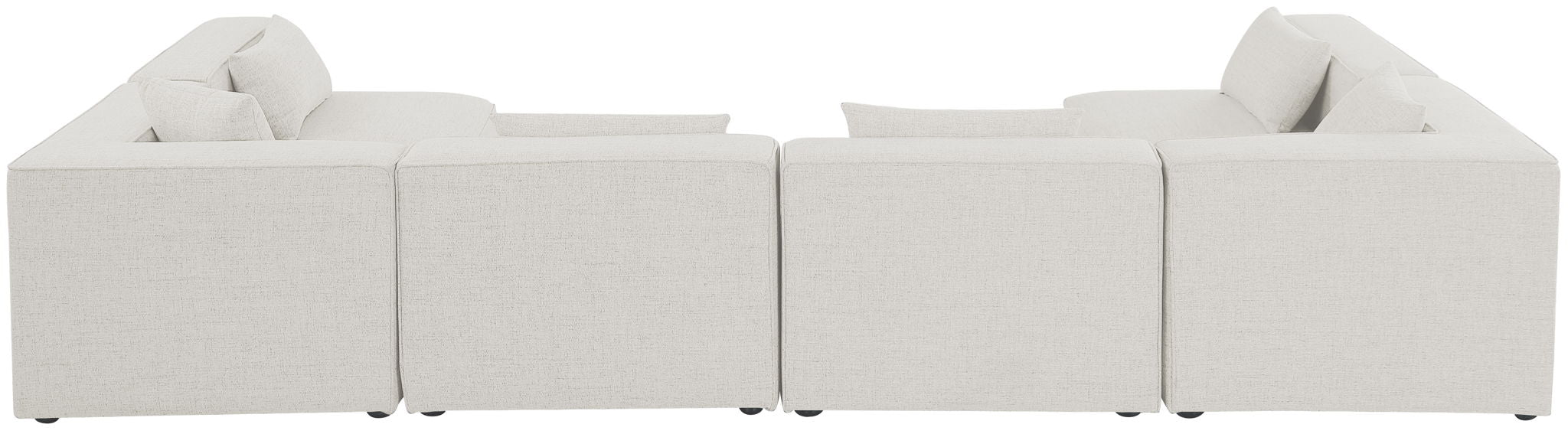 Cube - Linen 6 Piece Modular Armless Sectional - Urban Living Furniture (Los Angeles, CA)