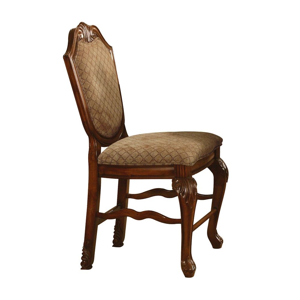 Chateau De Ville - Counter Height Chair (Set of 2) - Fabric & Cherry - Urban Living Furniture (Los Angeles, CA)