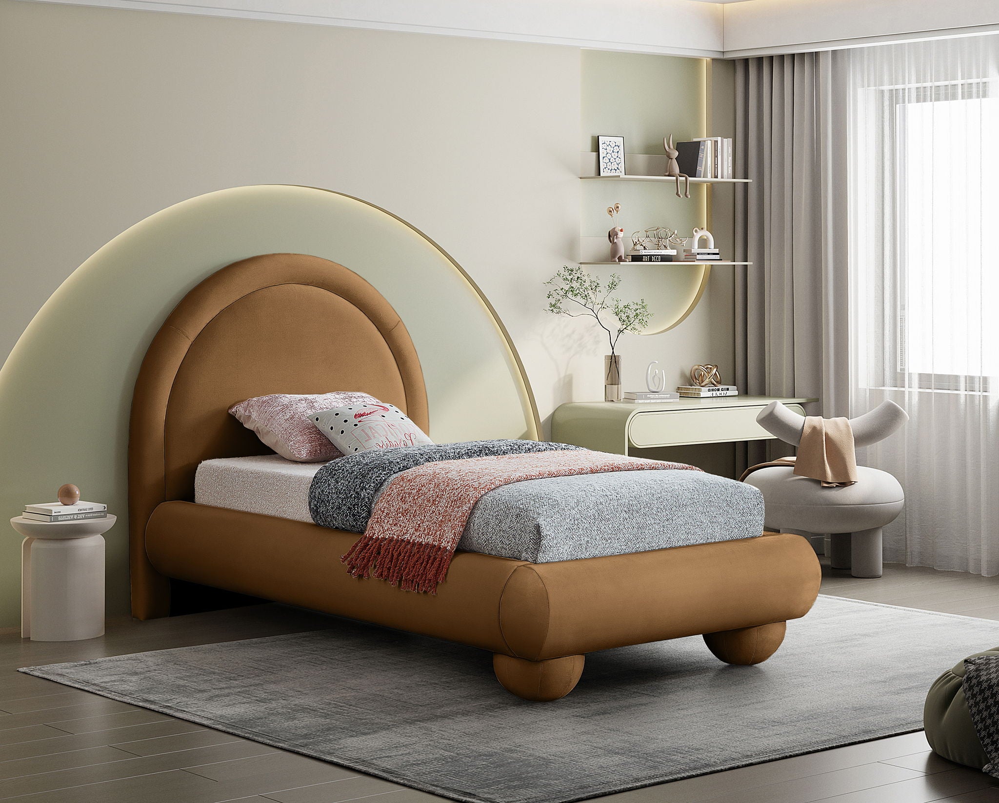 Madrid - Velvet Upholstered Bed - Urban Living Furniture (Los Angeles, CA)