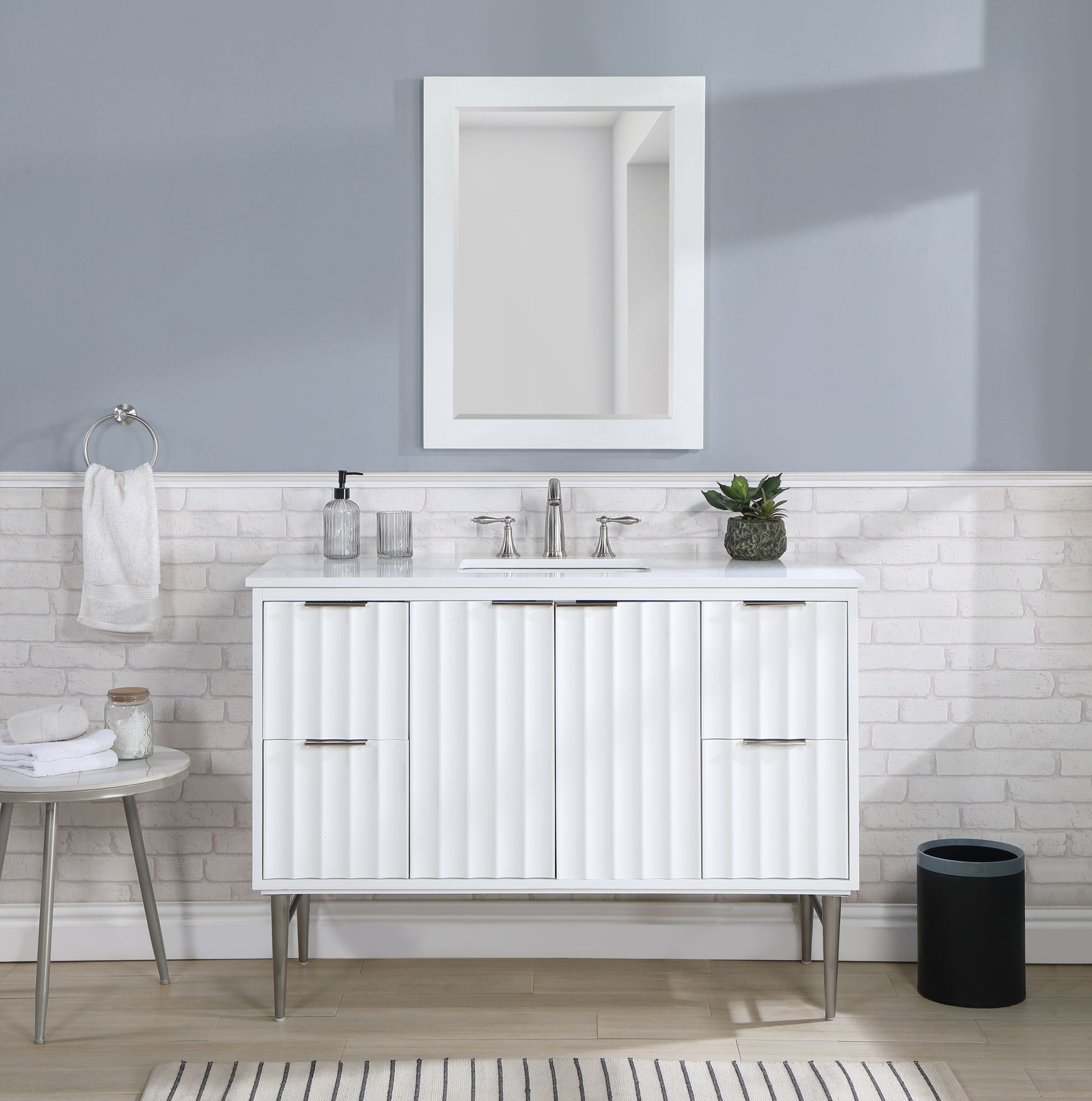 Modernist - Bathroom Vanity With Chrome Legs - Urban Living Furniture (Los Angeles, CA)